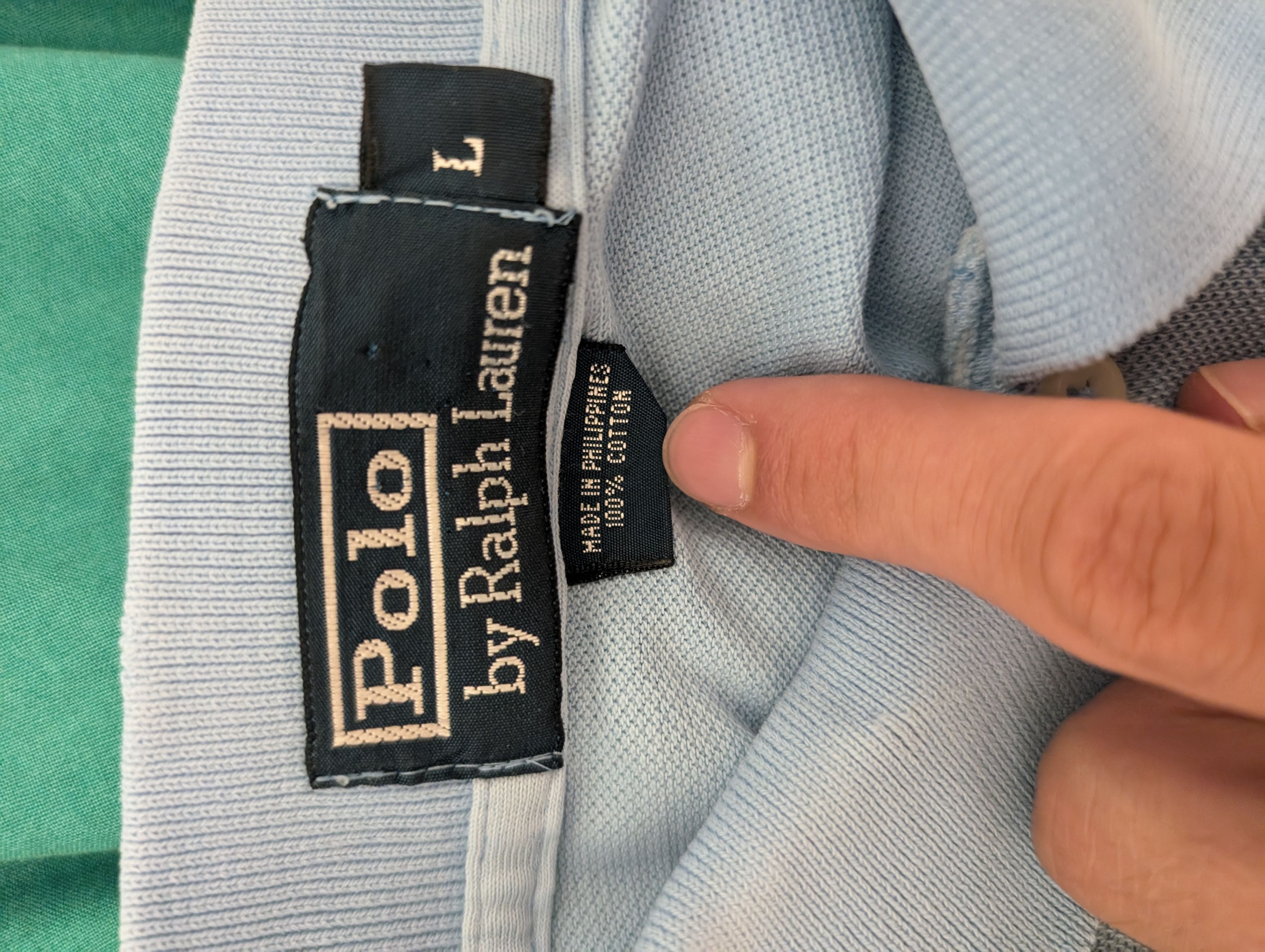Polo Ralph Lauren Blue Cropped Polo Size US L / EU 52-54 / 3 - 4 Thumbnail