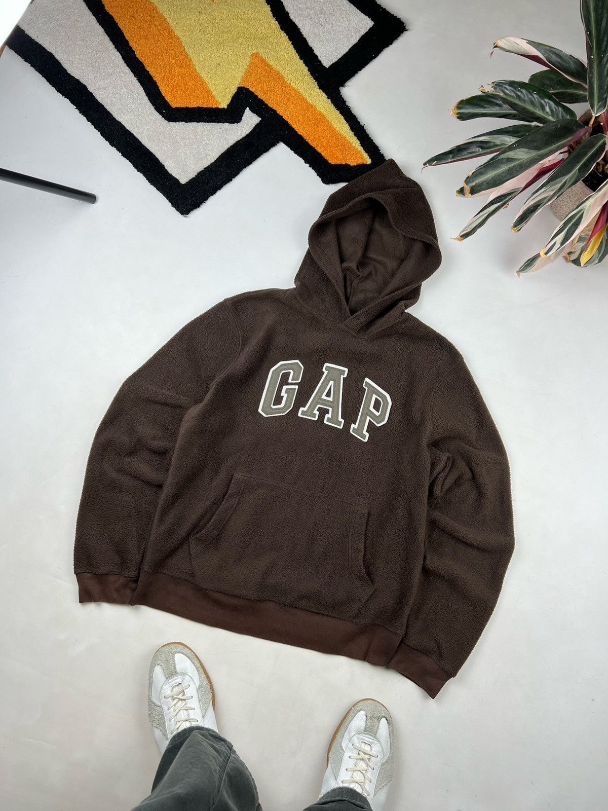 Gap Vintage Gap 90’s Y2K brown Casual fleece Hoodie Sweatshirt Size US M / EU 48-50 / 2 - 2 Thumbnail