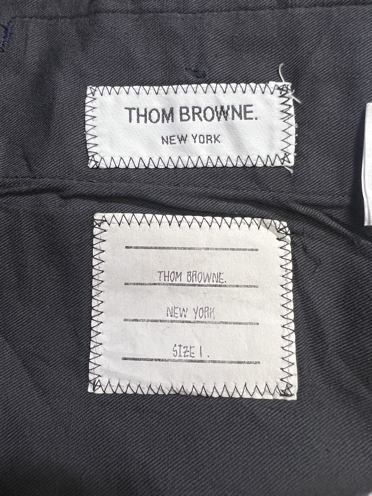 Thom Browne Thom Browne - Quad Stripe Canvas Woven Trouser Size US 30 / EU 46 - 14 Thumbnail