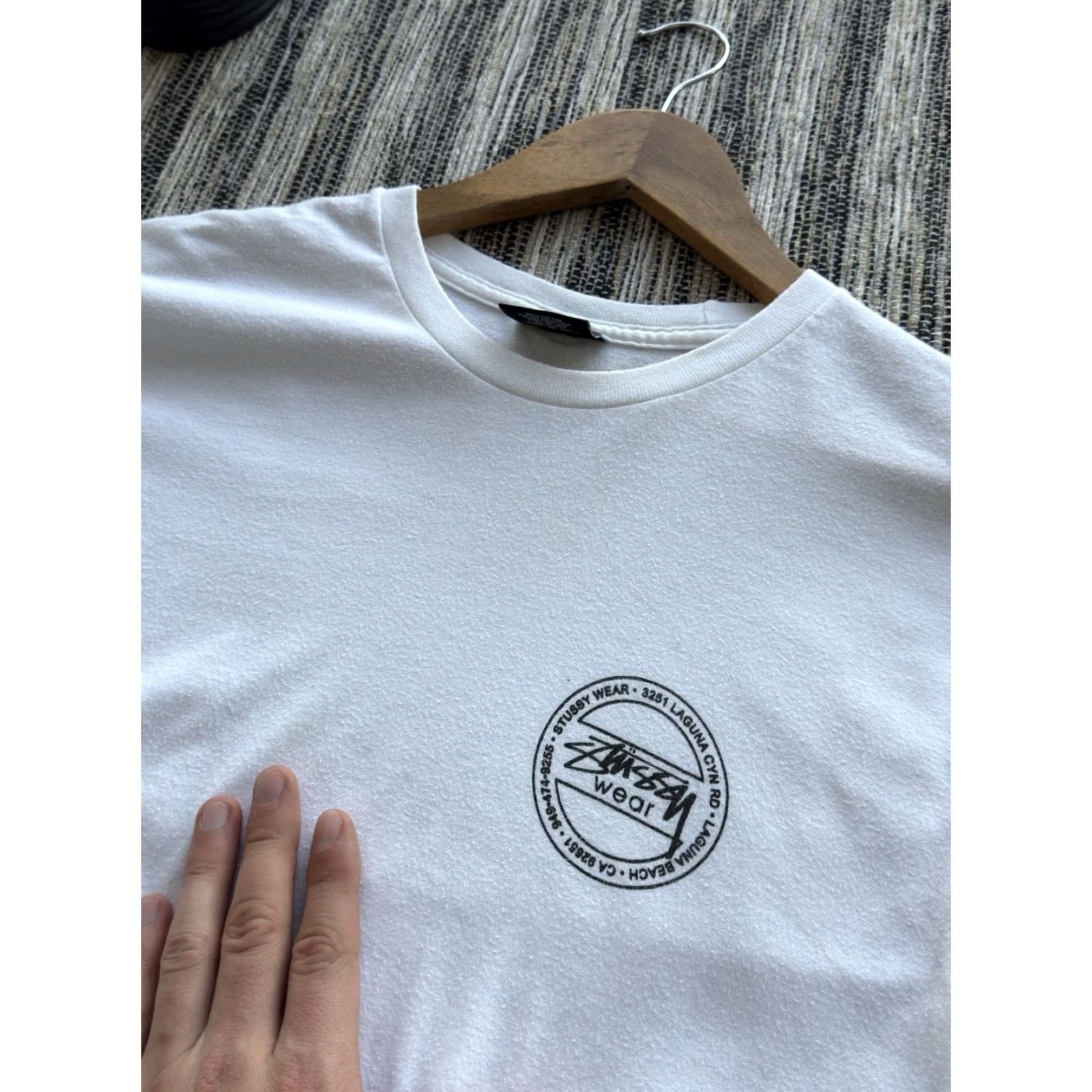 Logo 7 Stussy Big Logo Classic Y2K White Long Sleeve S Men Size US S / EU 44-46 / 1 - 5 Thumbnail