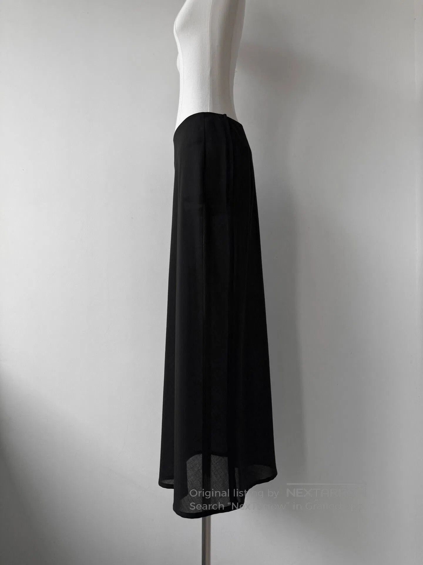 Yohji Yamamoto Yohji Yamamoto Noir Long Wool Skirt. Size 25" / US 0 / IT 36 - 2 Thumbnail