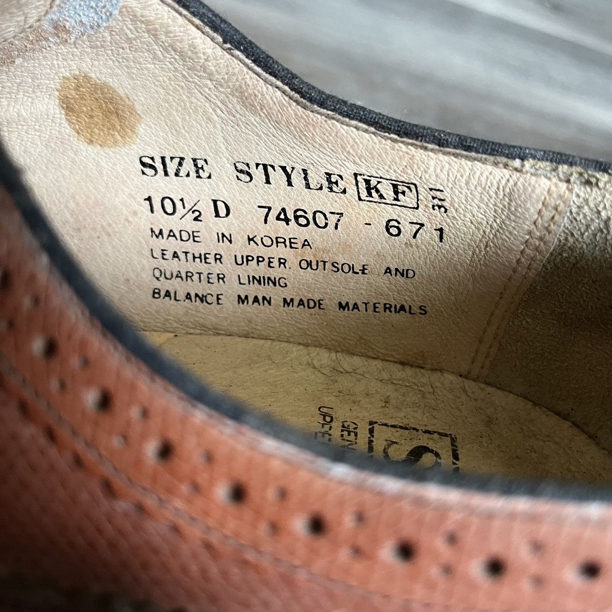 Vintage Vintage 1960s Sears Derby Wingtip Brogue Leather Loafers Size US 10.5 / EU 43-44 - 8 Thumbnail