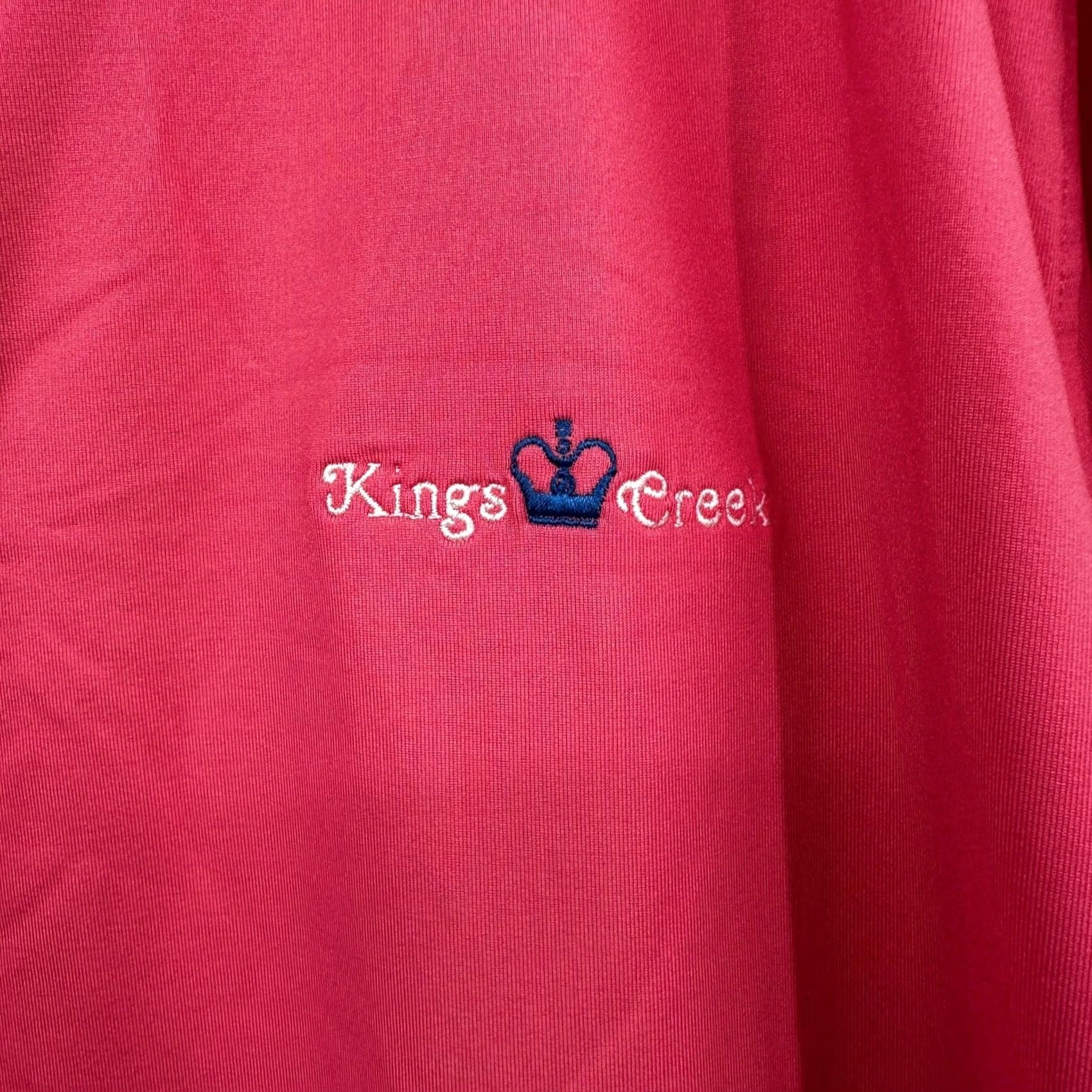 Footjoy FootJoy Mens 2XL Pink Kings Creek Quarter Zip Pullover Golf Nylon Spandex Mock Neck Zip Long Sleeve Activewear Casual Sportswear Size US XXL / EU 58 / 5 - 3 Thumbnail
