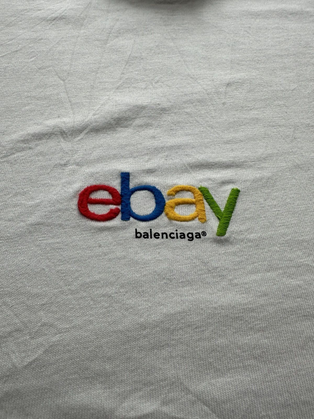 Balenciaga Balenciaga x eBay W24 logo shirt dirty white Sz1 NEW Size US S / EU 44-46 / 1 - 4 Thumbnail