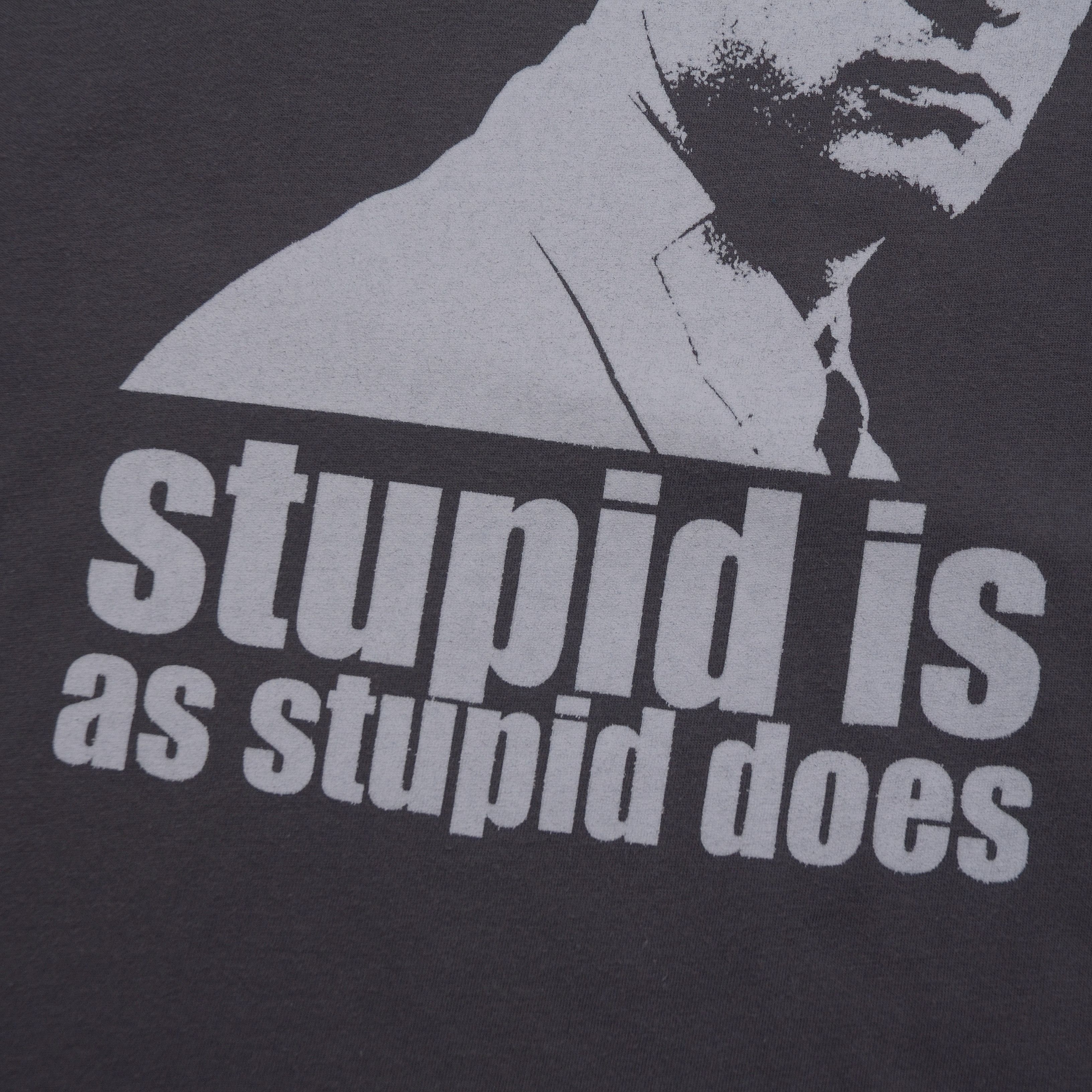 Vintage 90s Forrest Gump Stupid Is As Stupid Does Tee Y2K Size US L / EU 52-54 / 3 - 5 Thumbnail