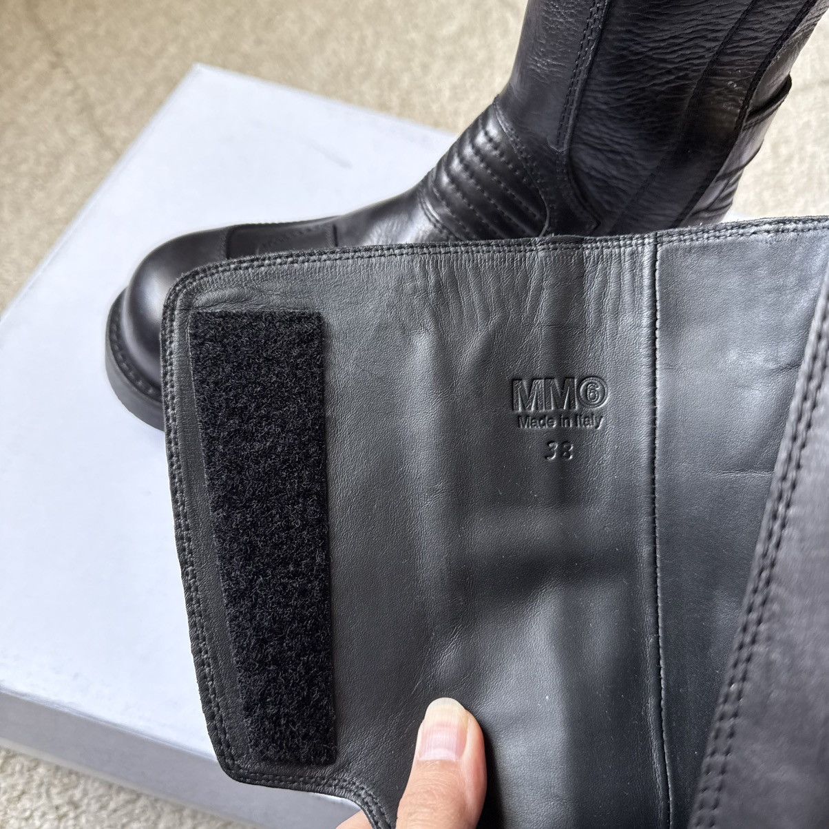 MM6 MM6 MAISON MARGIELA Black Biker Engineer Boots 38 Size US 8 / IT 38 - 4 Thumbnail