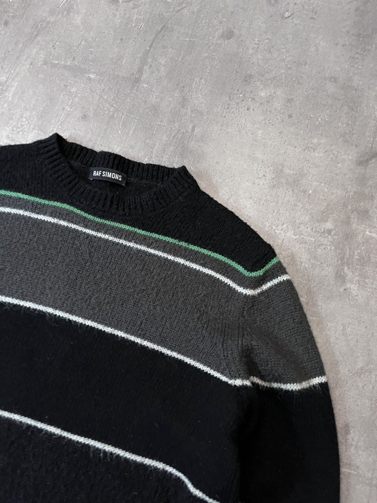 Raf Simons Raf Simons A/W 2013 Striped mohair blend sweater Size US L / EU 52-54 / 3 - 4 Thumbnail
