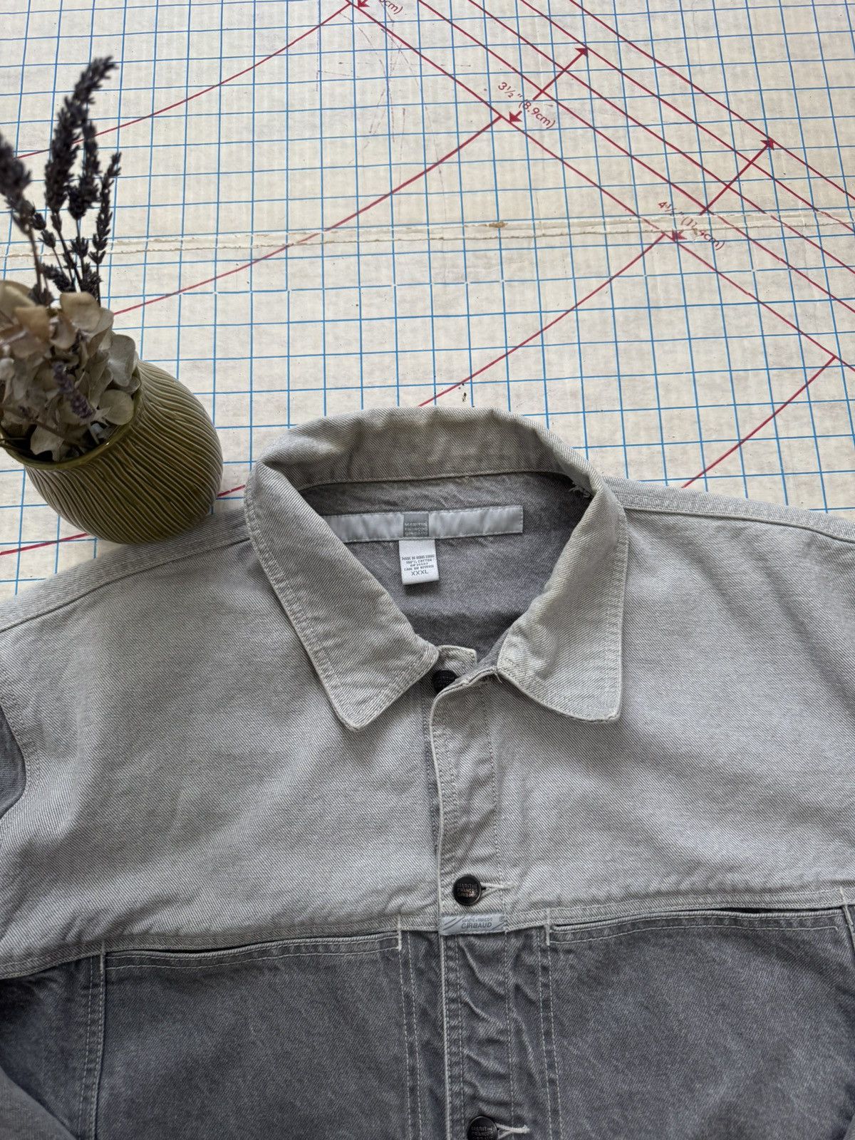 Marithe + Francois Girbaud × Vintage Vintage 90’s MFG Marithe Francois Girbaud Jean Jacket Gray Size US XXL / EU 58 / 5 - 7 Thumbnail