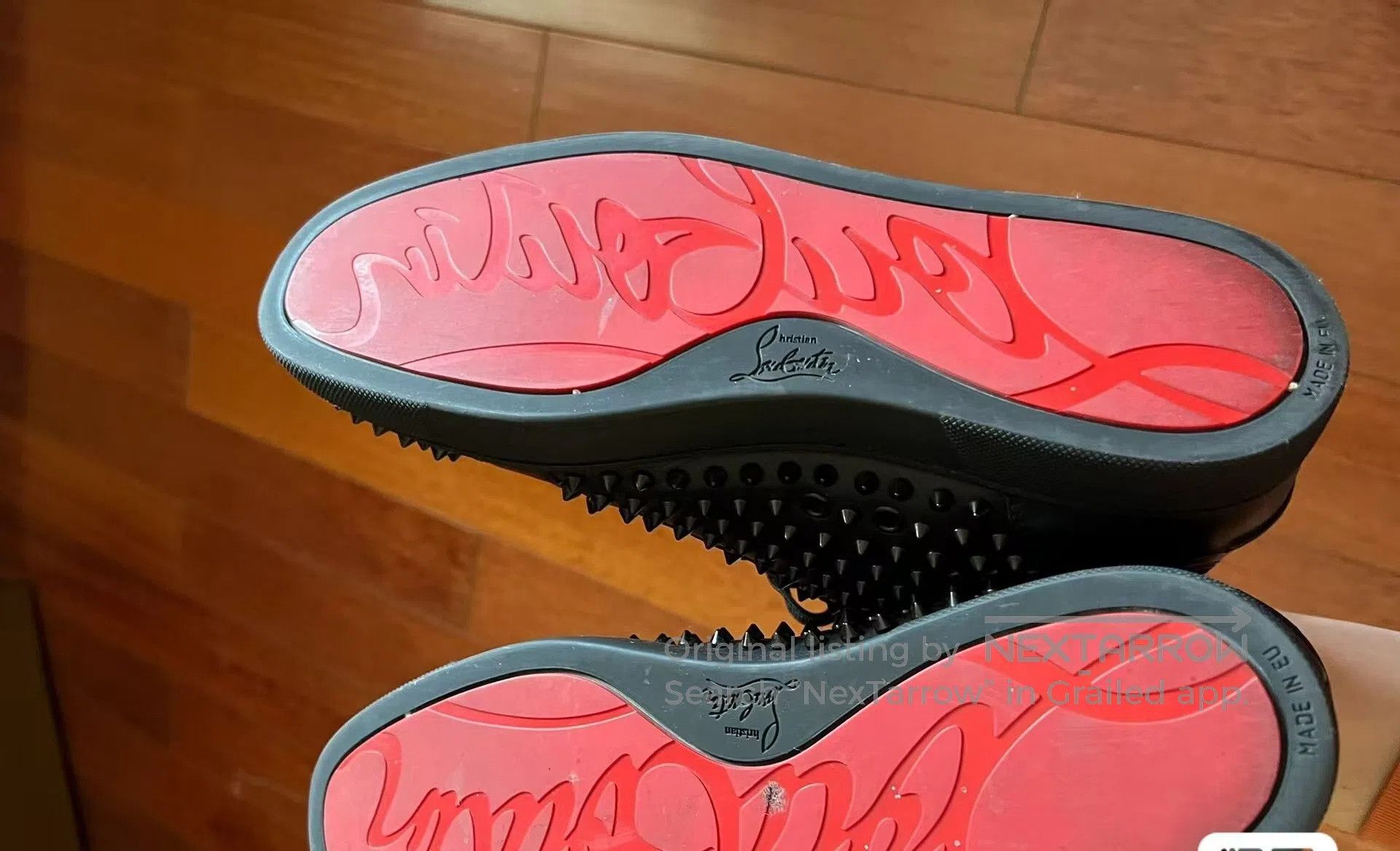 Christian Louboutin Christian Louboutin Black Studded High. Size US 10.5 / EU 43-44 - 4 Thumbnail