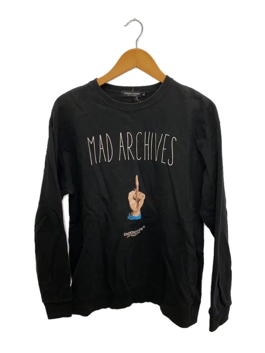 image of Undercover Mad Archives Middle Finger Sweatshirt in Black, Men's (Size XL)