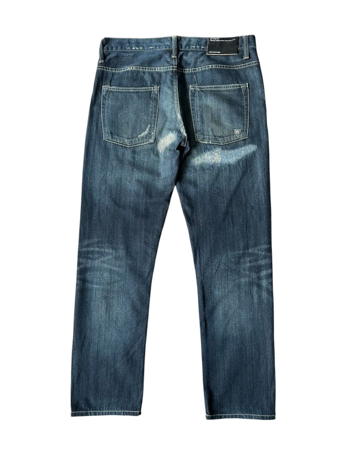 Wtaps 11SS - WTAPS '' Who Dares Wins '' trashed denim jeans Size US 32 / EU 48 - 4 Thumbnail