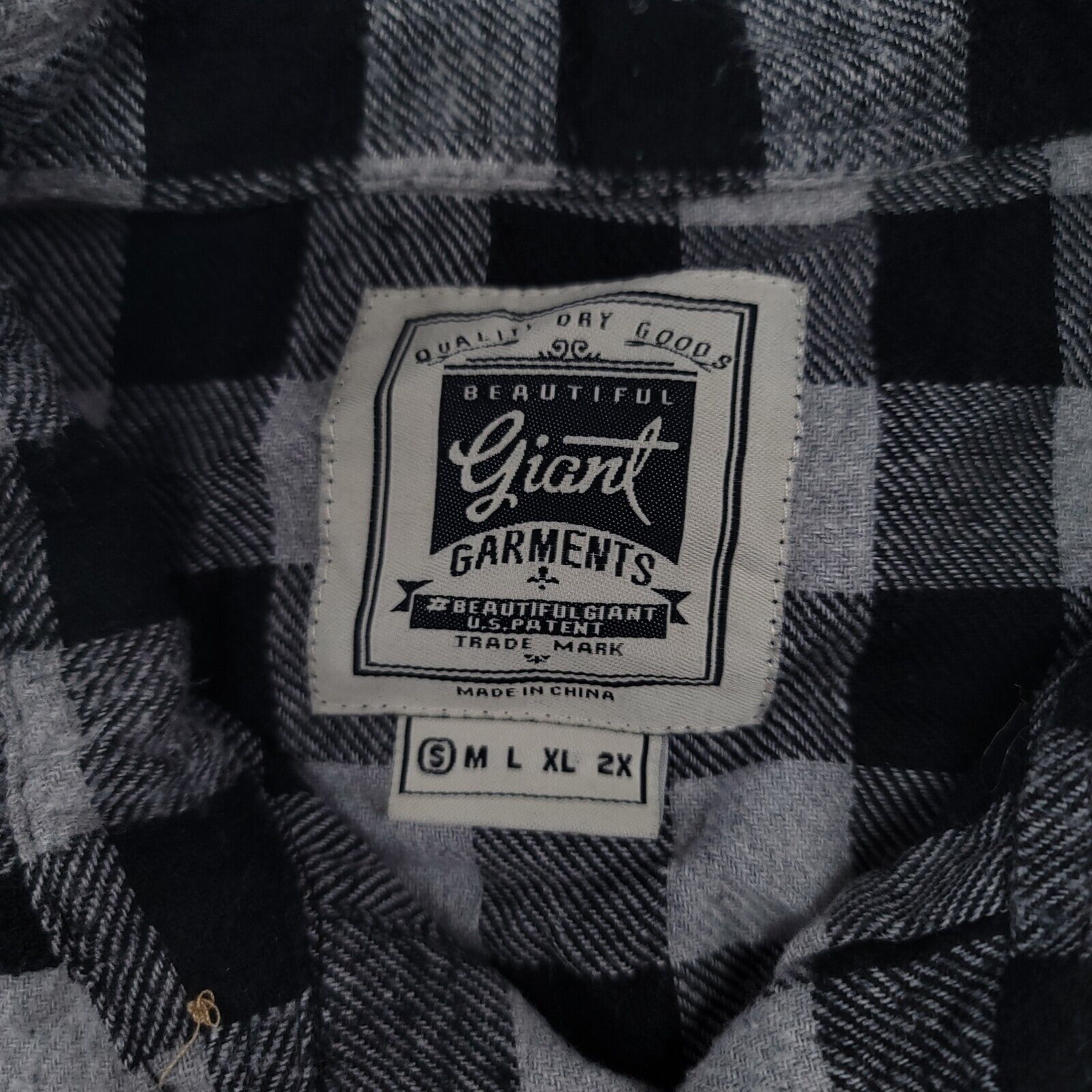 Giant Giant Garments Gingham Flannel Shirt Mens Size S Black Size US S / EU 44-46 / 1 - 3 Thumbnail