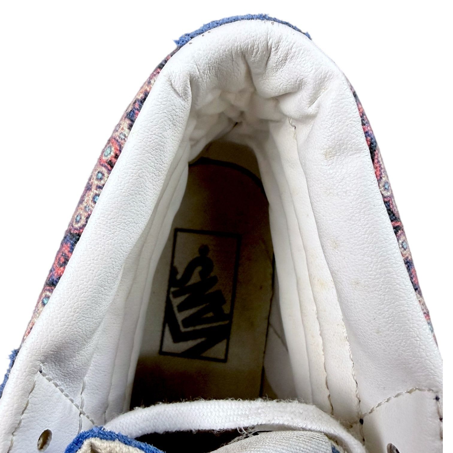 Vans Vans Paisley Floral Blue High Top Sneakers Skateboard W7 Size US 7 / IT 37 - 6 Thumbnail
