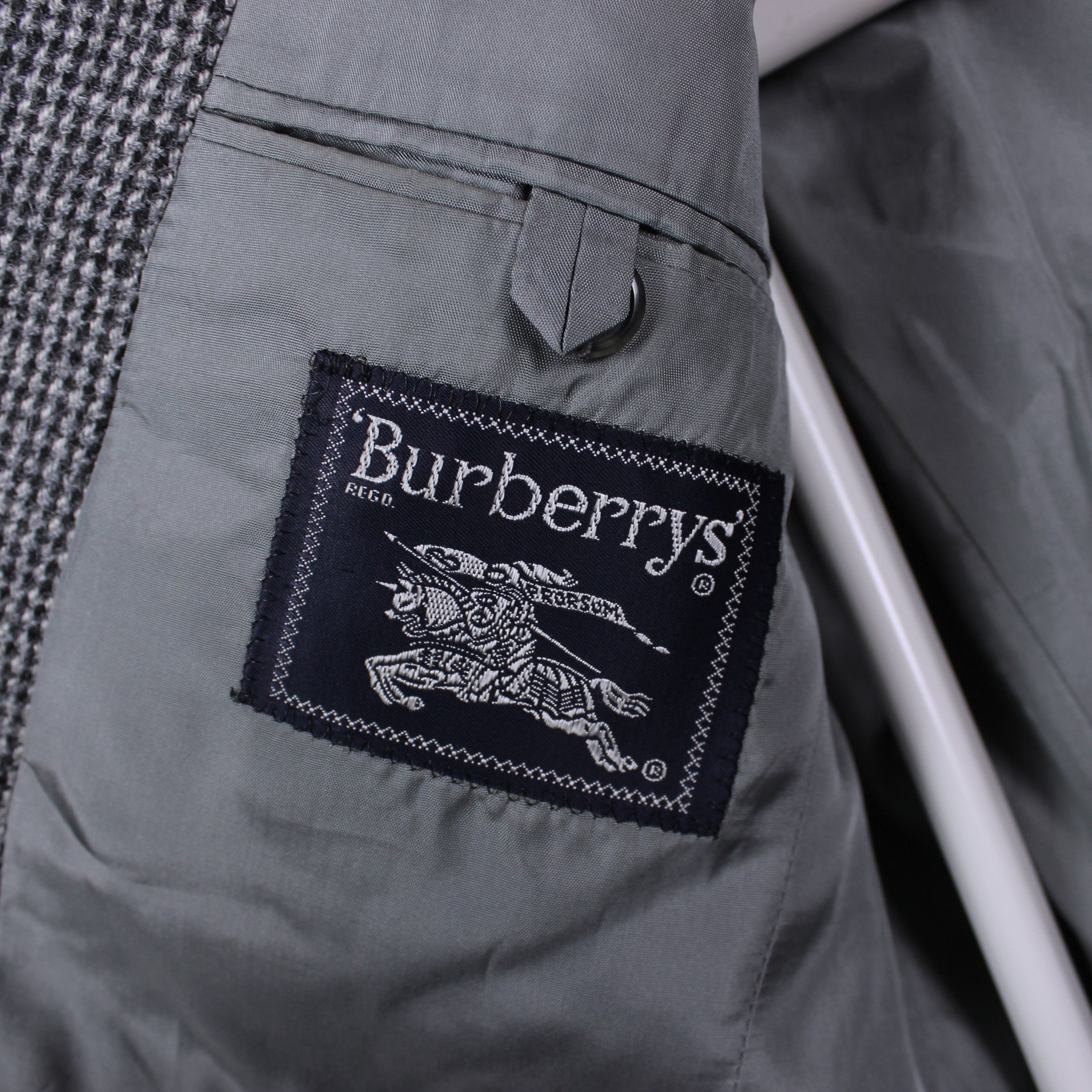 Burberry × Vintage Burberry blazer wool heavy M gray rarity Size 44R - 10 Thumbnail