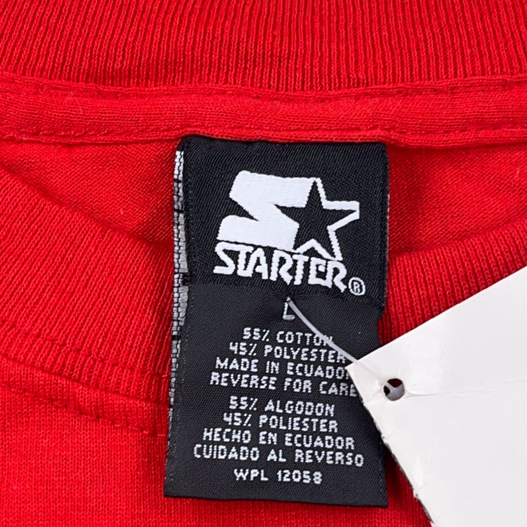 Starter VINTAGE Starter Shirt Men L Red Tee Long Sleeve Spell Out Y2K 2000s Skate Logo Retro 90s USA Mens Size US L / EU 52-54 / 3 - 7 Thumbnail