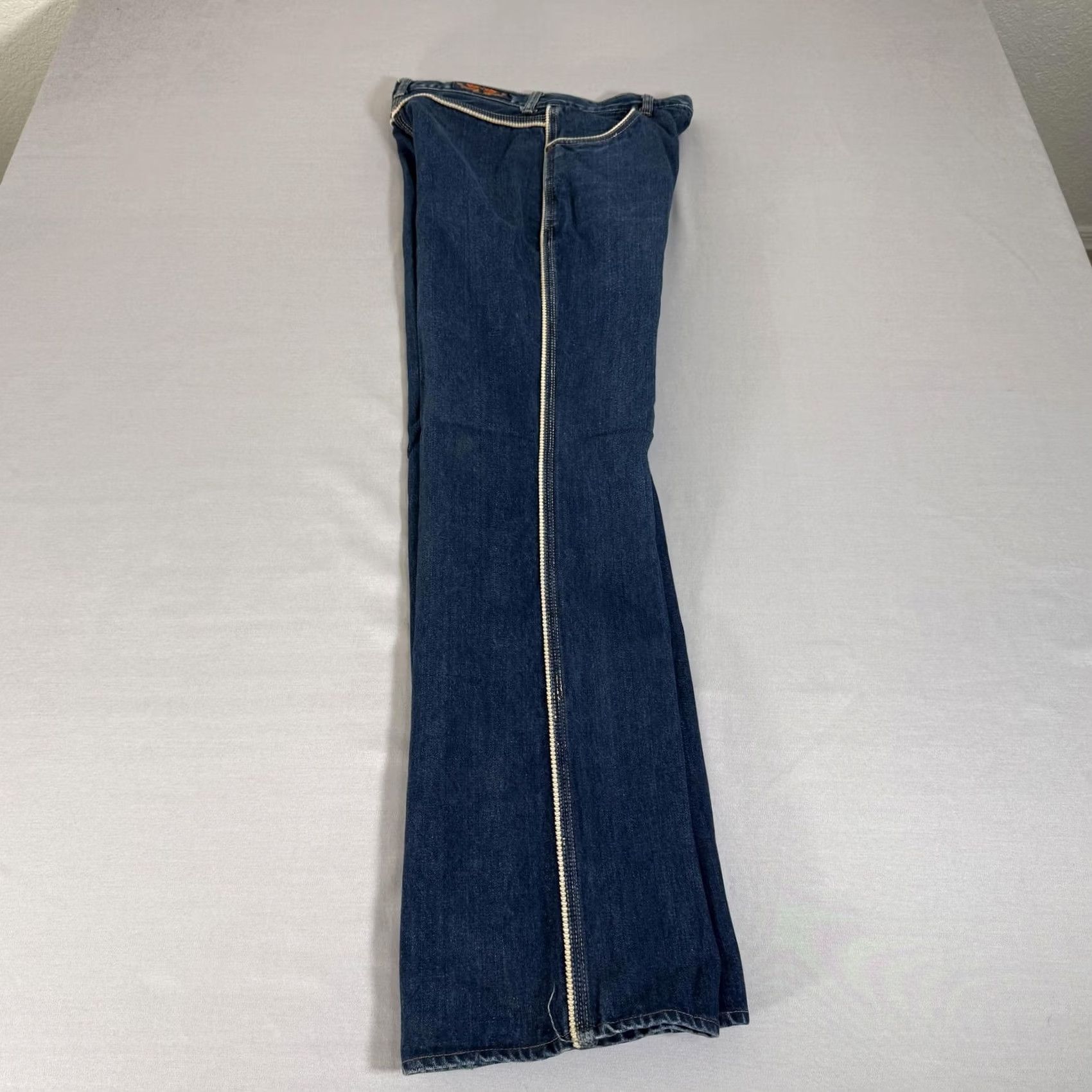 Denime VINTAGE Womens Jeans 13 Blue Bootcut Denim Pants 90s Size 34" / US 12 / IT 48 - 4 Thumbnail