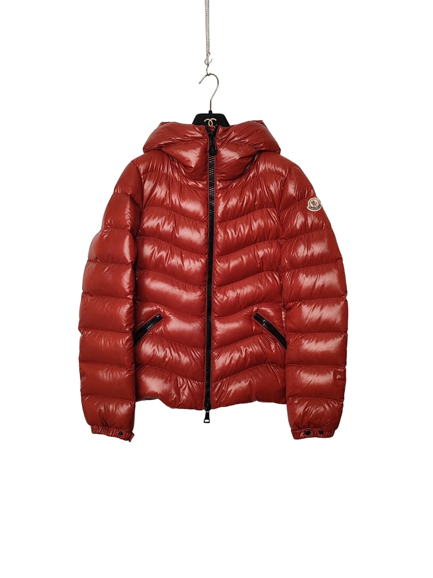 Moncler Moncler Red Down Jacket Size M Size M / US 6-8 / IT 42-44 - 1 Thumbnail