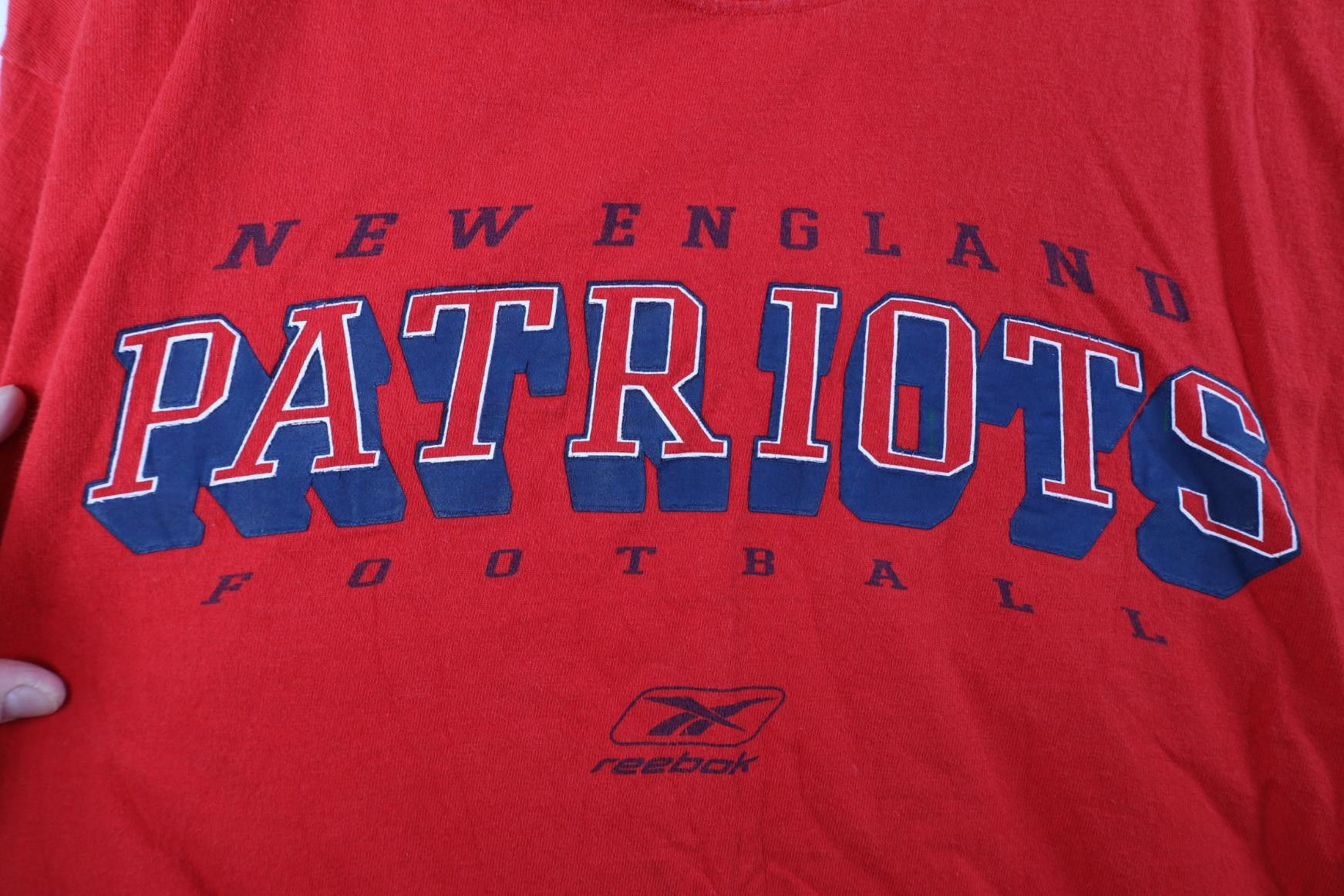 Reebok Vintage Reebok New England Patriots Football T-Shirt Red Size US XXL / EU 58 / 5 - 4 Thumbnail