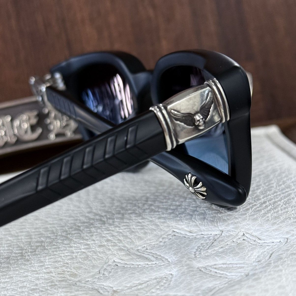 Chrome Hearts Chrome Hearts WELL HELL YEAH 1/1 ‘Oceans Depth’ Sunglasse Size ONE SIZE - 9 Thumbnail