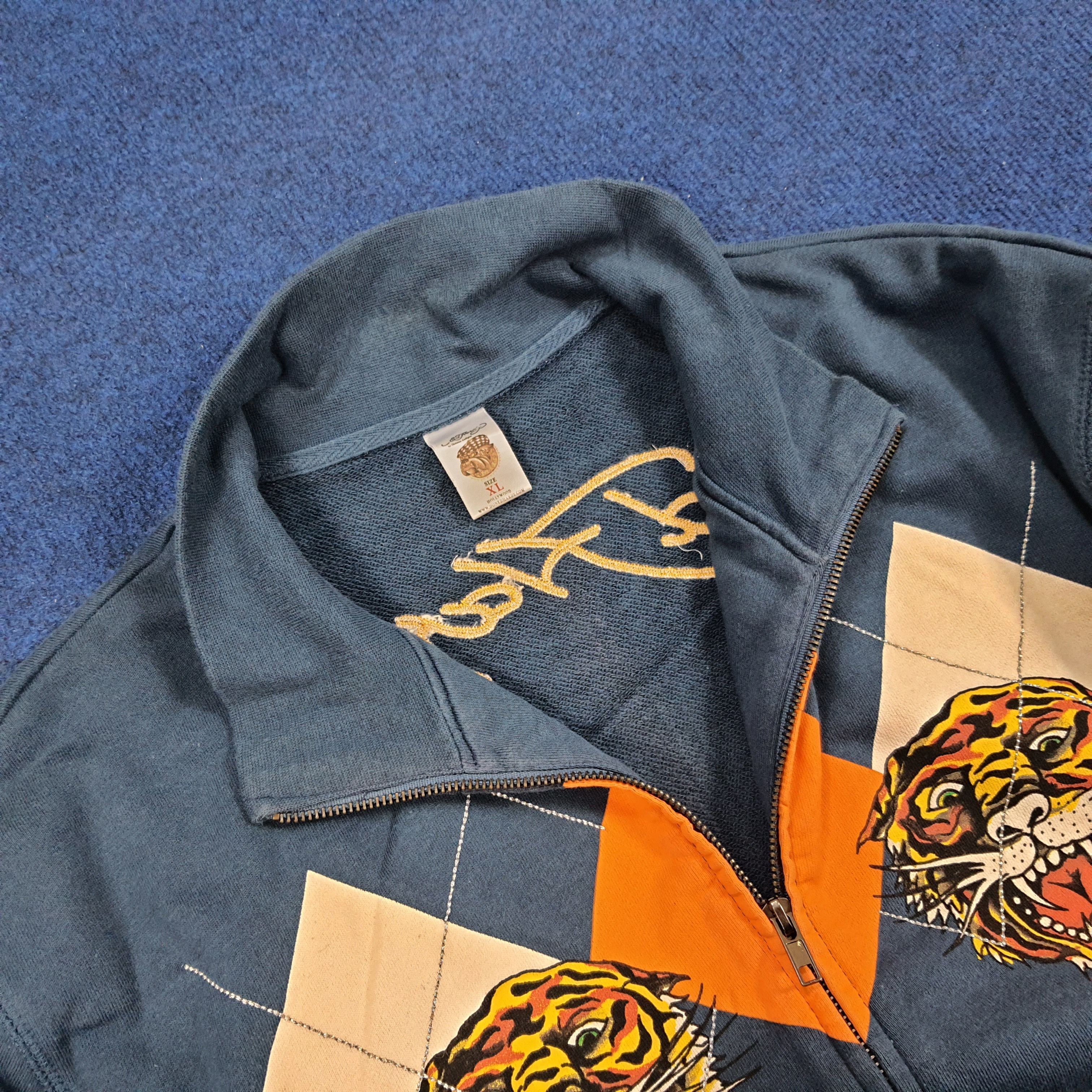 Christian Audigier Vintage Ed Hardy by Christian Audigier Zipper Sweatshirt Size US L / EU 52-54 / 3 - 6 Thumbnail