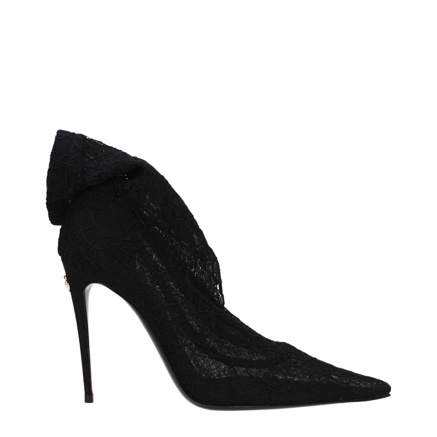 Dolce & Gabbana ob1o1e1124 Lace Ankle Boots in Black Size US 10 / IT 40 - 1 Thumbnail