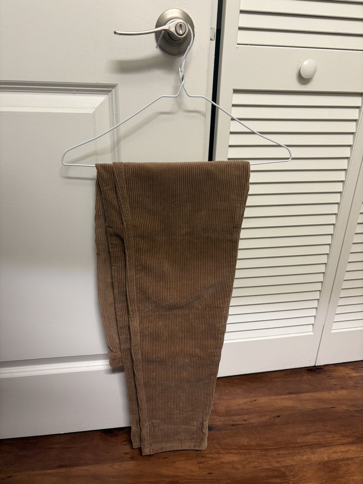 Le Mont Saint Michel Le Mont St Michel Beige Corduroy Trousers Size L Size US 32 / EU 48 - 2 Thumbnail