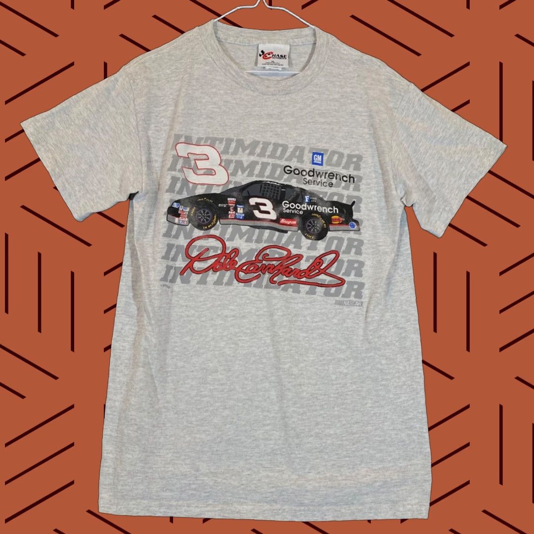 Chase Authentics VINTAGE Dale Earnhardt Shirt Mens M Gray Nascar Short Sleeve 1990s #3 Logo Cotton T-Shirt Size US M / EU 48-50 / 2 - 1 Thumbnail