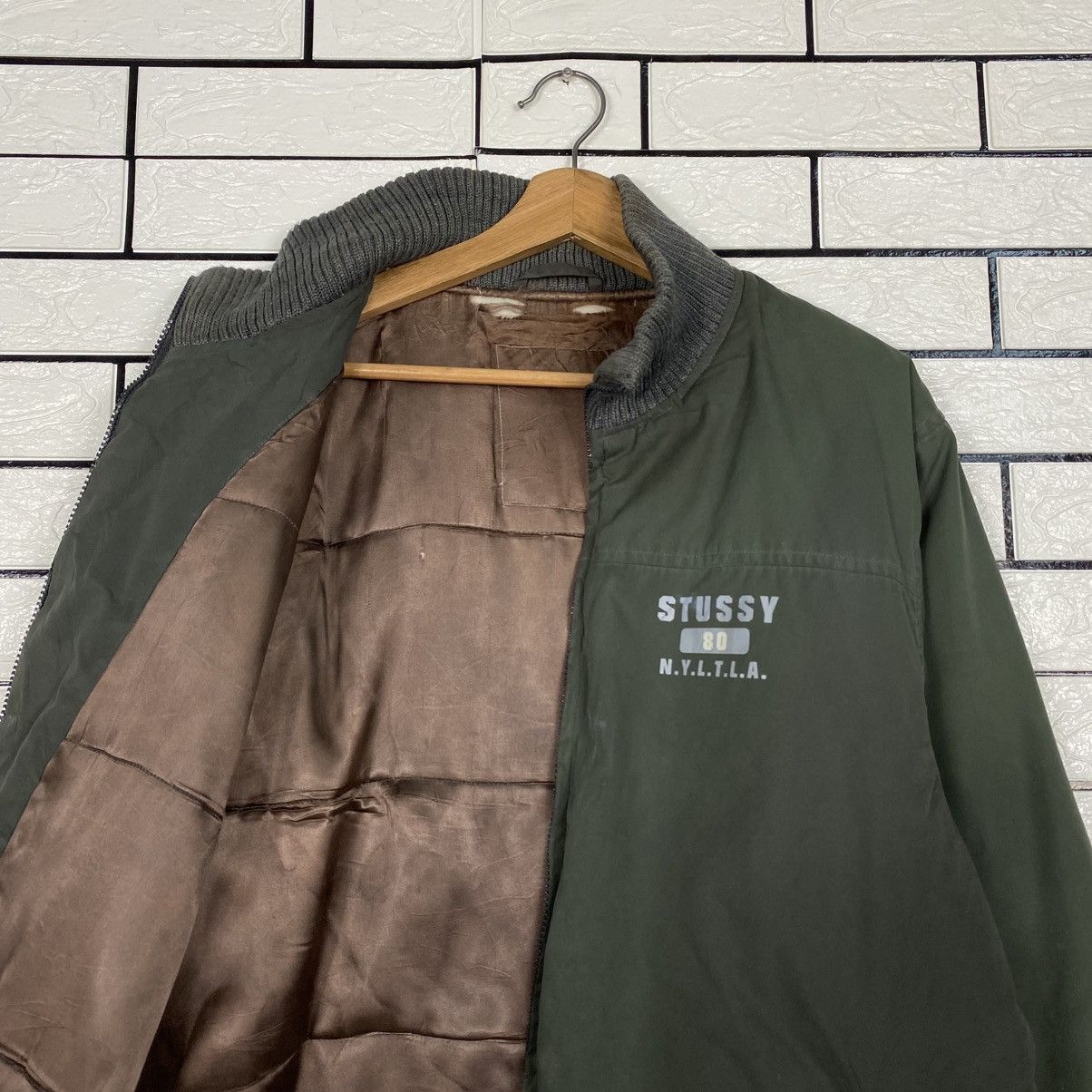 Stussy Vintage Quilted Bomber Jacket Stussy Usa Blanket Distressed Size US M / EU 48-50 / 2 - 13 Thumbnail
