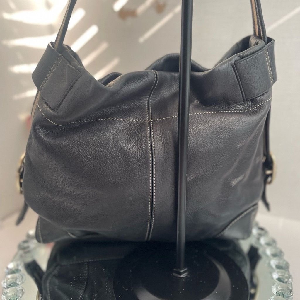 Michael Kors Micheal Kors Black Leather Shoulder Bag Size ONE SIZE - 5 Thumbnail