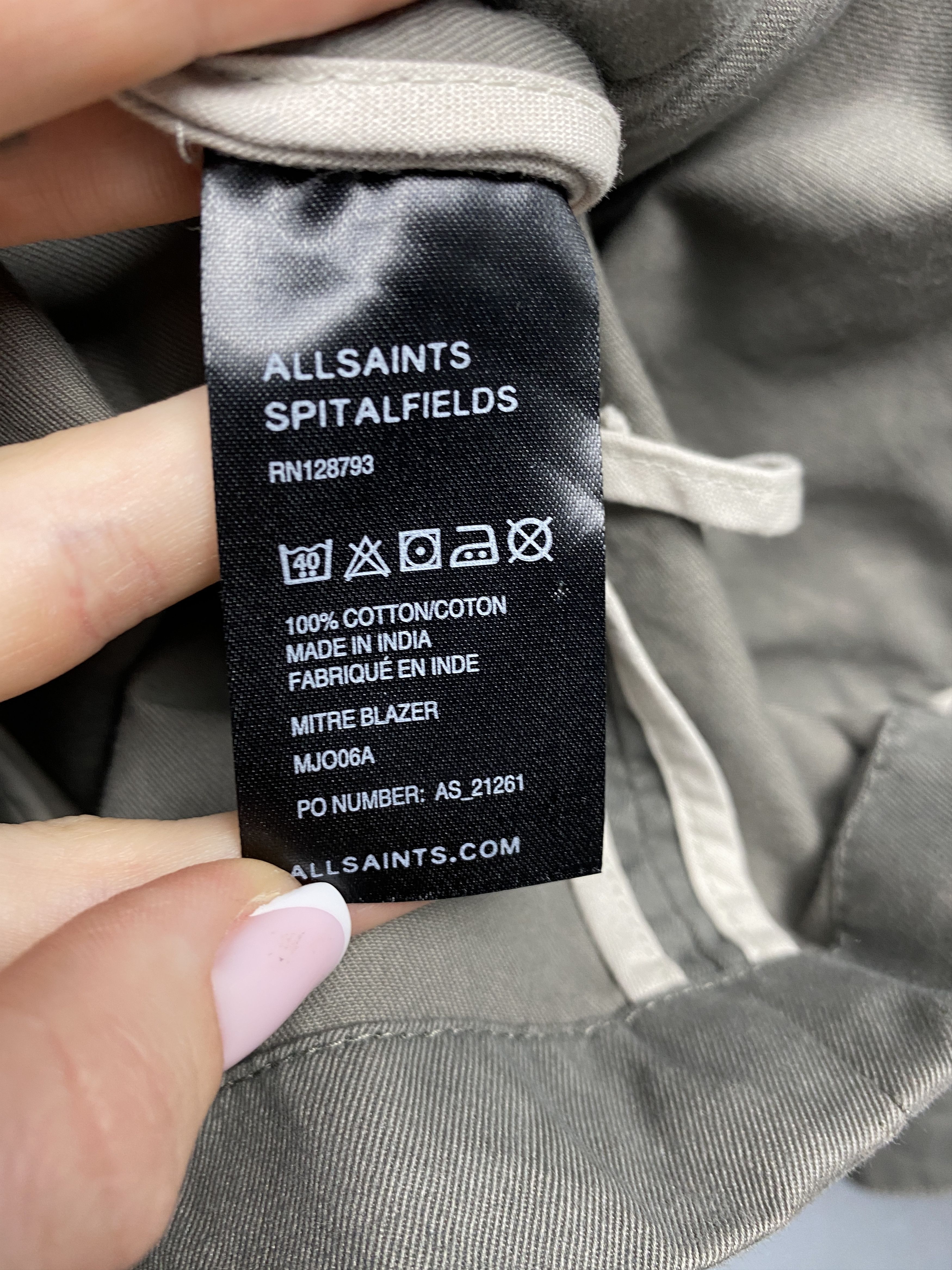 Allsaints × Vintage NEW Allsaints Vintage Mens Mitre Blazer Jacket Size US M / EU 48-50 / 2 - 6 Thumbnail