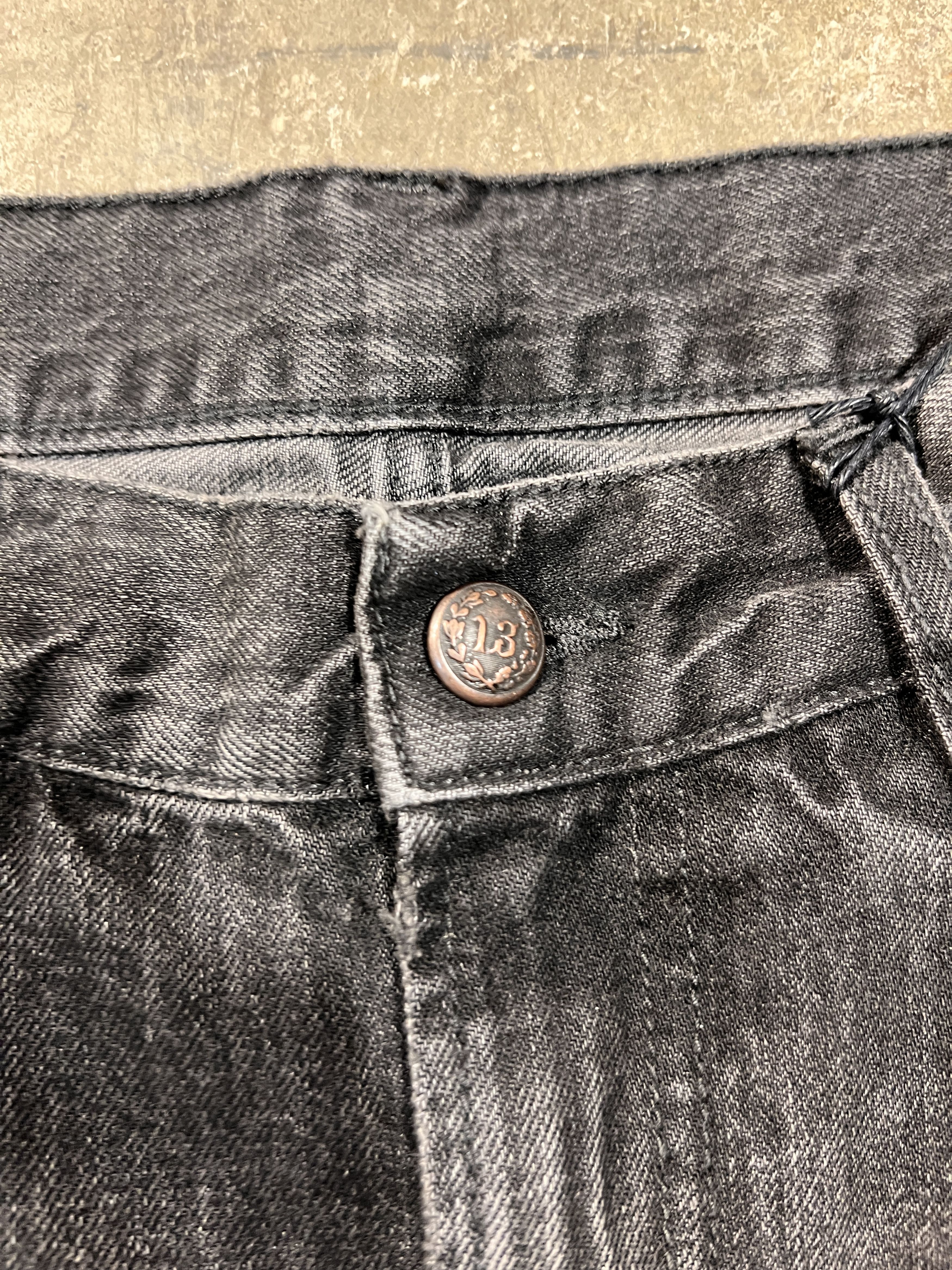 R13 R13 Crop Wide Leg Jean Wilson Black Size 27" / US 4 / IT 40 - 5 Thumbnail