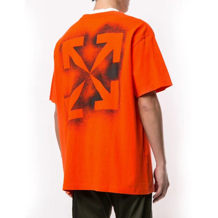 Off-White Orange Stencil Arrows Oversized T-Shirt Size US M / EU 48-50 / 2 - 2 Thumbnail