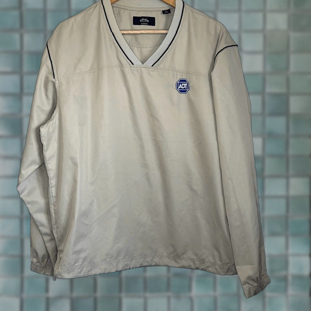 Callaway Callaway Mens Golf Long Sleeve Beige Pullover x Series Size S Cream Track Jacket Unisex Adults Pullover Working Windbreaker Activewear Size US S / EU 44-46 / 1 - 1 Thumbnail