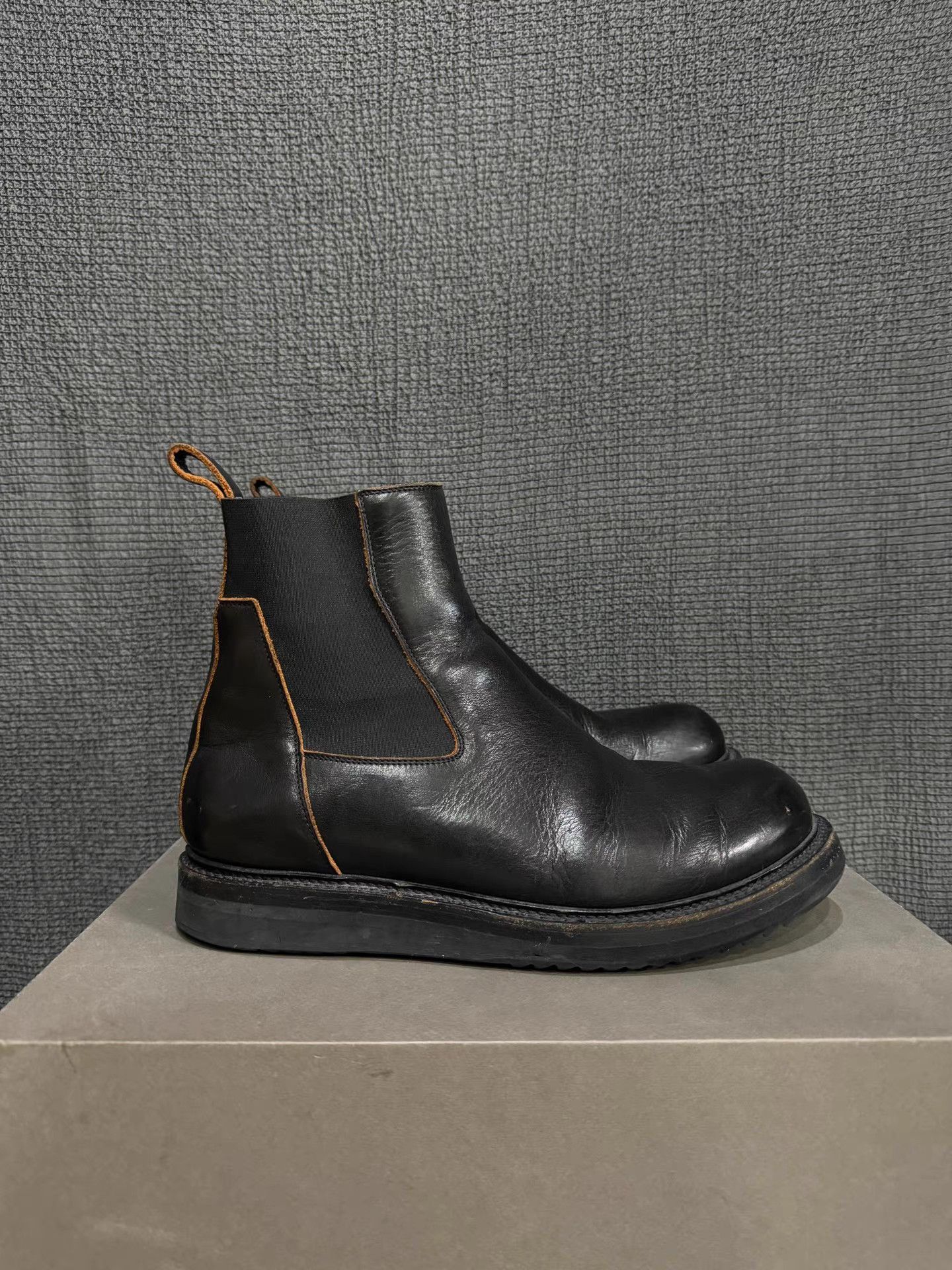 Rick Owens Rick Owens 19SS mainline cowhide Chelsea boots Size US 10 / EU 43 - 6 Thumbnail