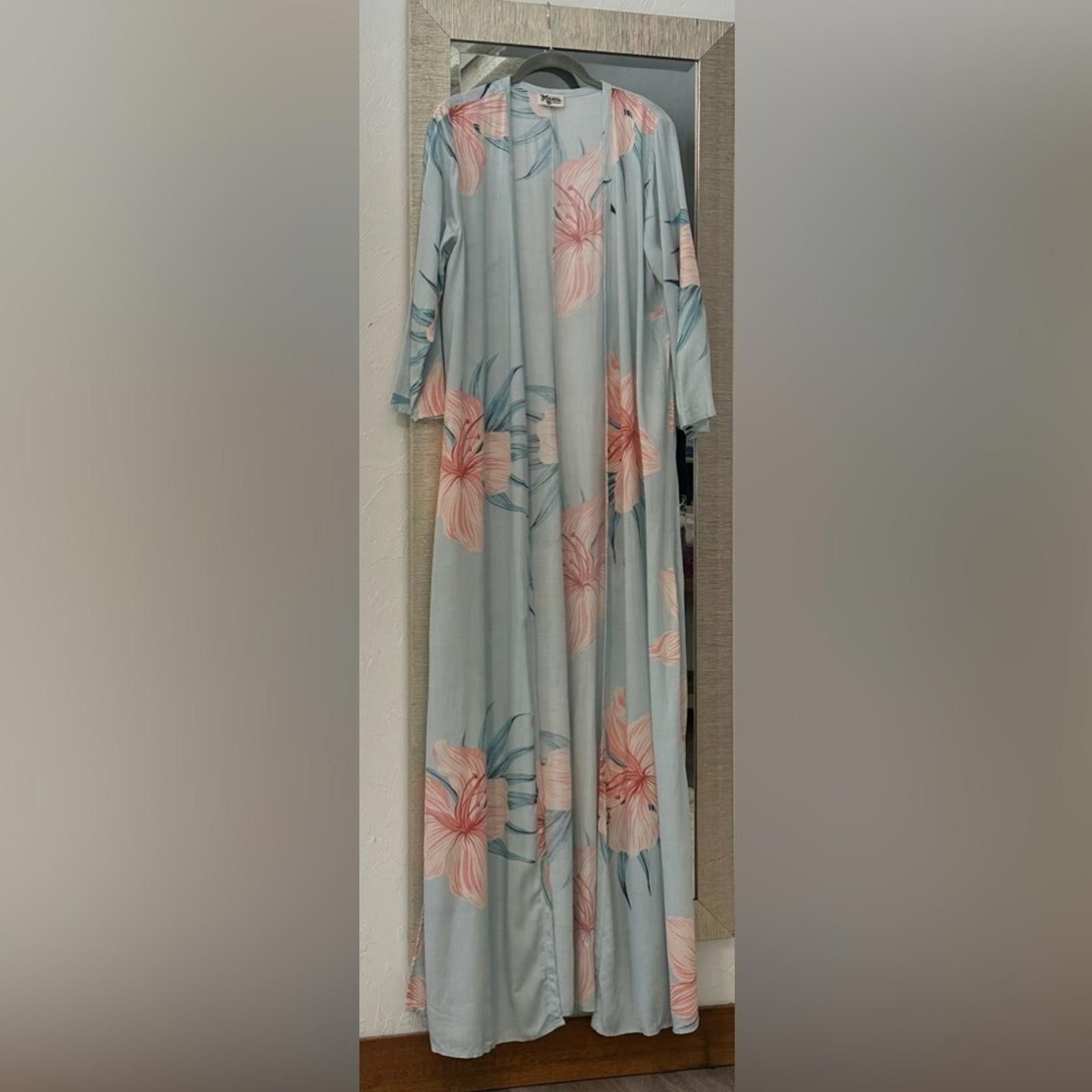 Other Show Me Your Mumu Cover up Medium Floral Maxi Kimono Size ONE SIZE - 3 Thumbnail