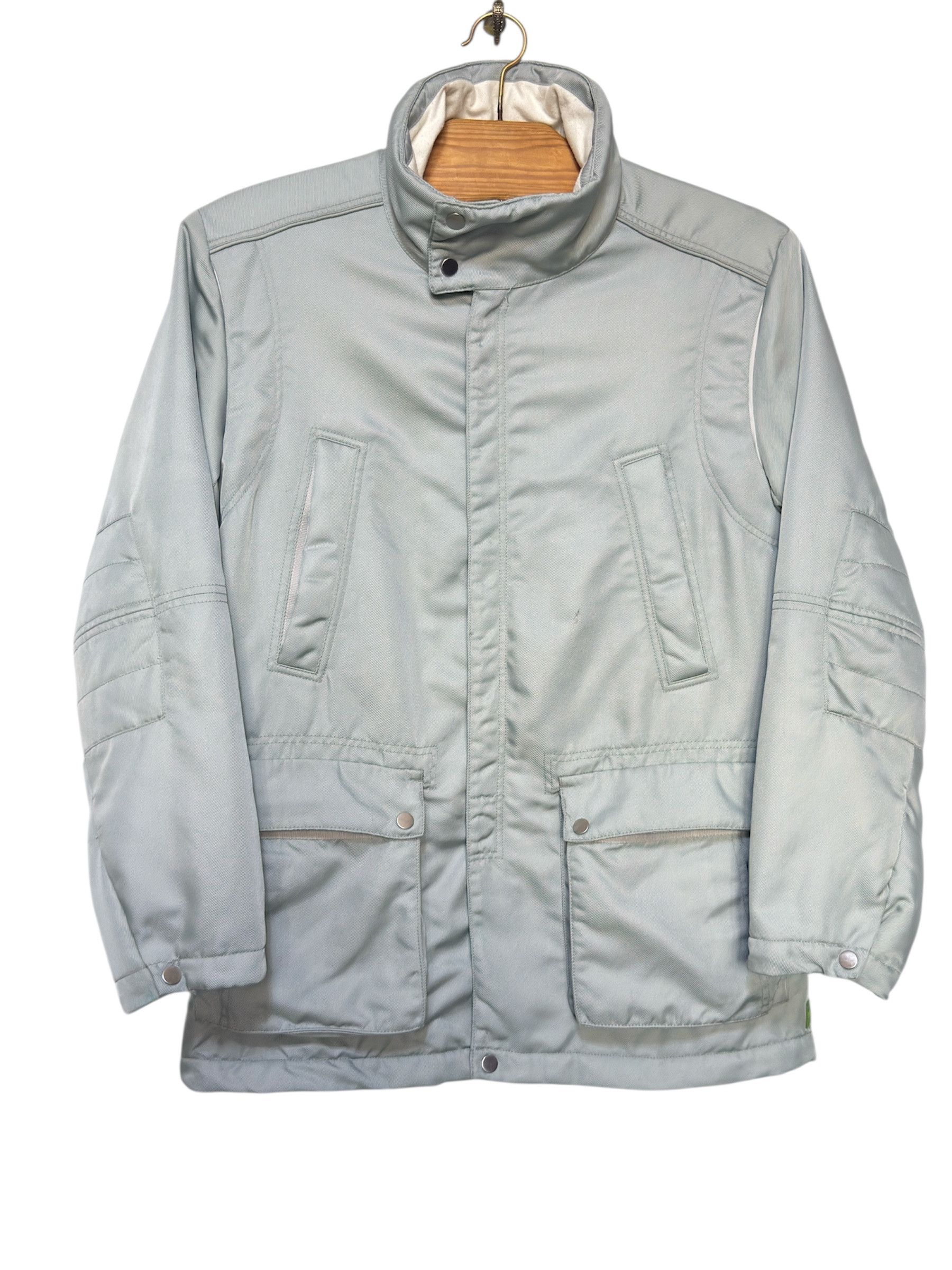 🔥 Hugo boss puffer down jacket parka ice blue size L