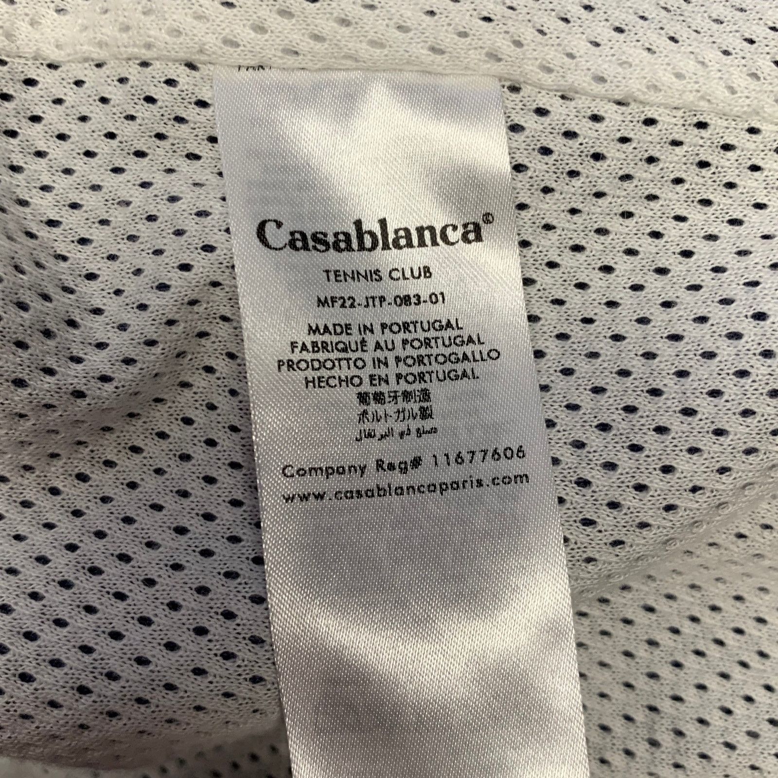 Casablanca CASABLANCA Size S Navy Cotton Blend Track Jacket Size US S / EU 44-46 / 1 - 6 Thumbnail