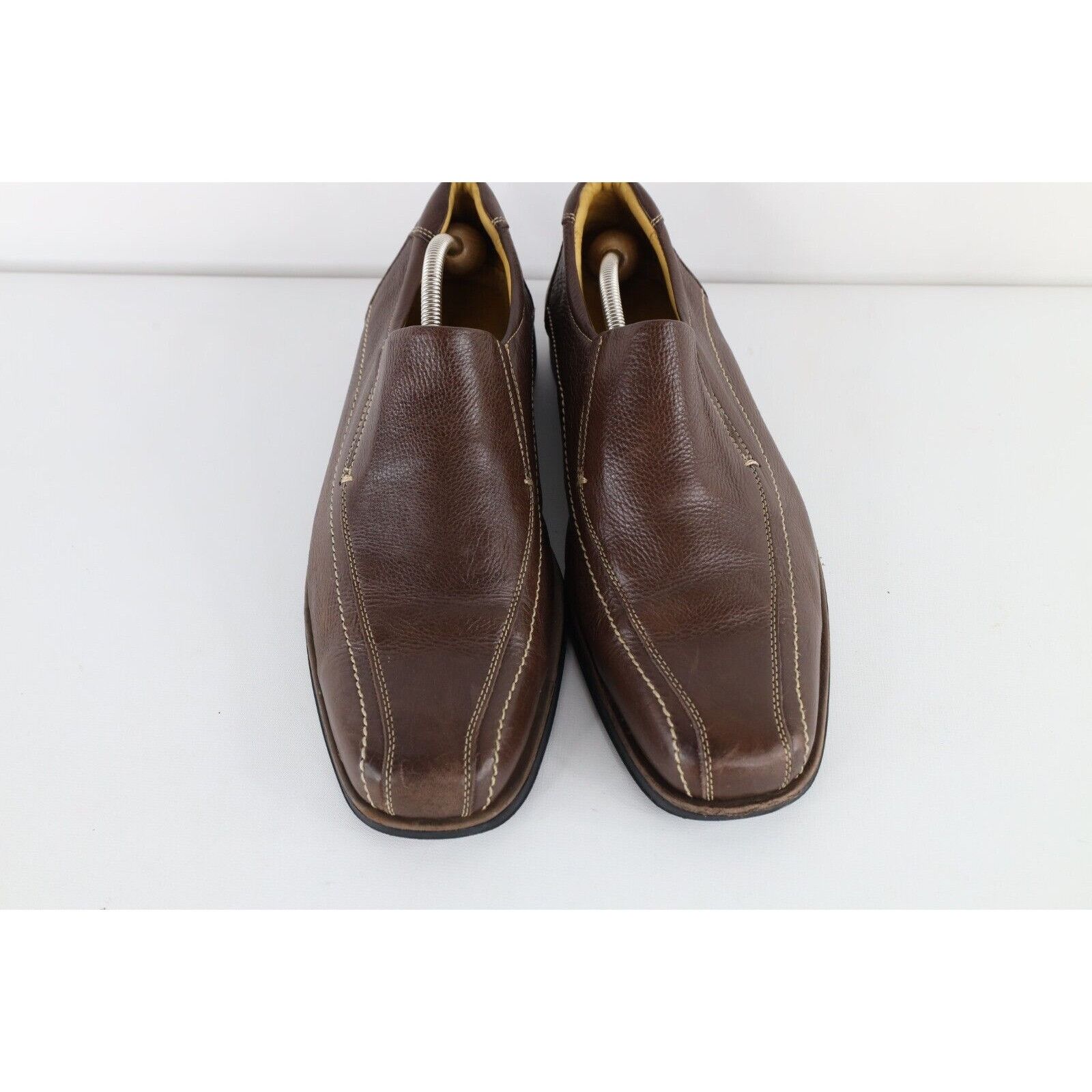 Sandro Moscoloni Sandro Moscolini Distressed Brazil Leather Slip On Loafers Size US 11.5 / EU 44-45 - 2 Thumbnail