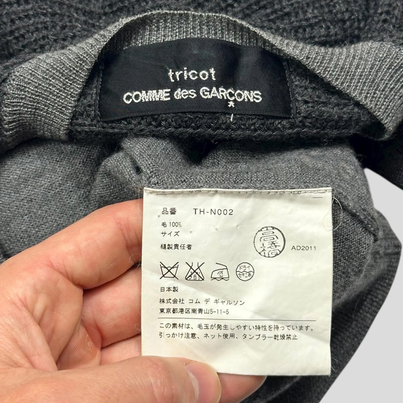 Comme des Garcons Comme Des Garçons Tricot 2011 Panelled Textured Cardigan - S Size S / US 4 / IT 40 - 4 Thumbnail
