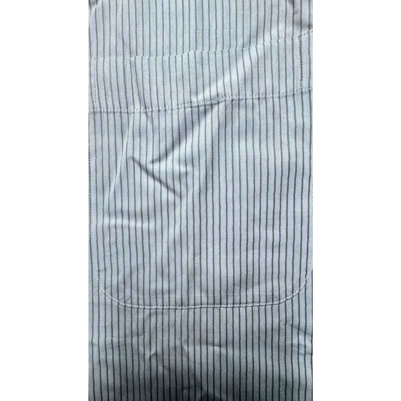 Vintage Armani Collection Long Sleeve Button-Up Mens Large Stripe Italy 100% Cotton 1664 Size US L / EU 52-54 / 3 - 3 Thumbnail