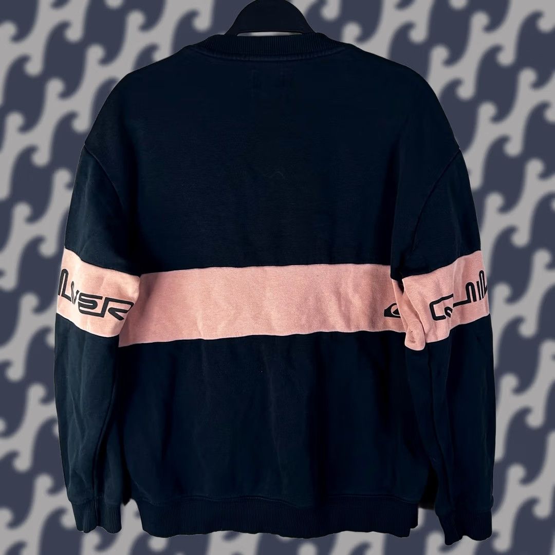 Quiksilver Quiksilver x Kanoa Mens Sweatshirt Black Pink Stripe Crewneck S Size US S / EU 44-46 / 1 - 1 Thumbnail