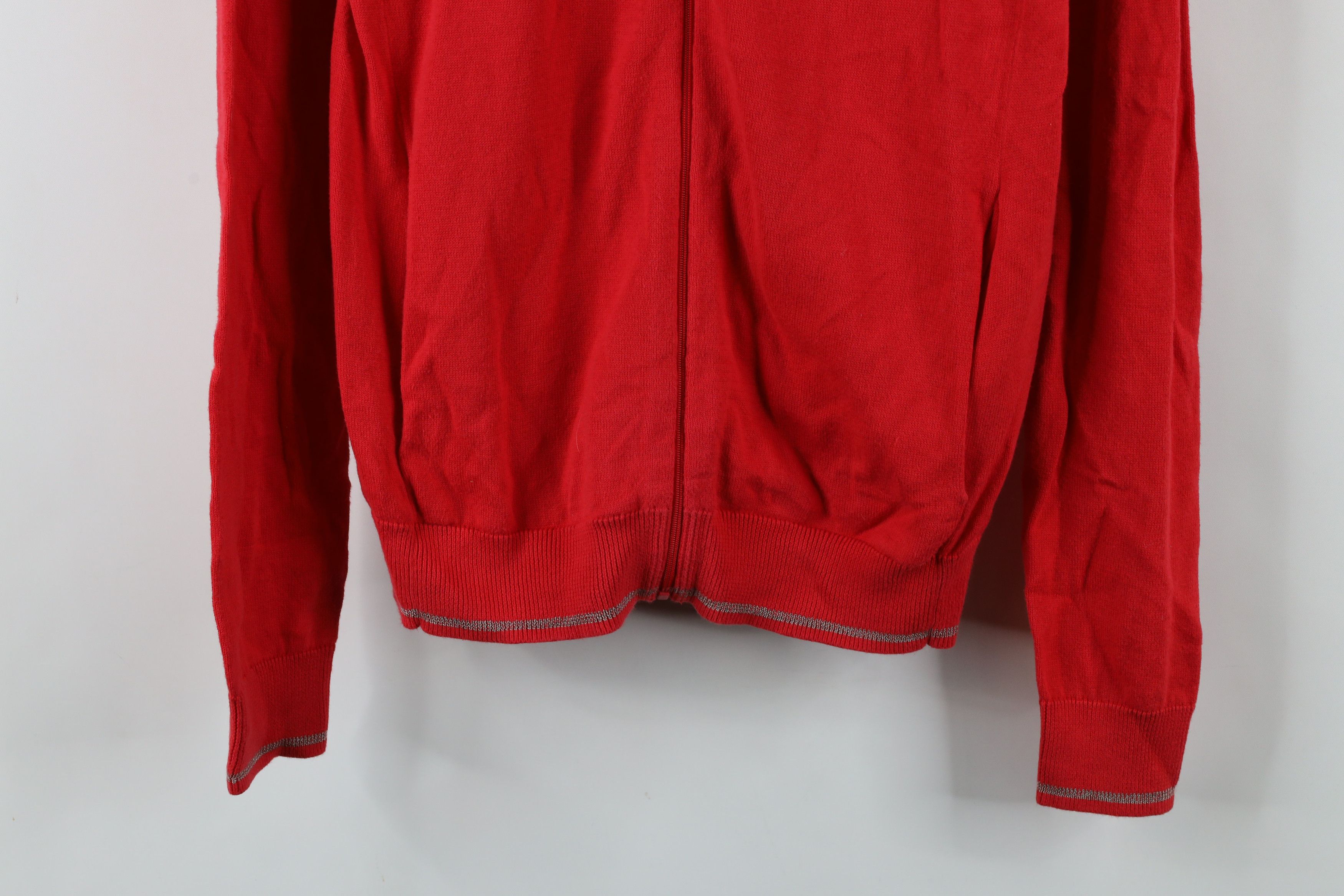 Armani Exchange × Vintage Armani Exchange Lightweight Knit Full Zip Sweater Jacket Red Size US XS / EU 42 / 0 - 3 Thumbnail