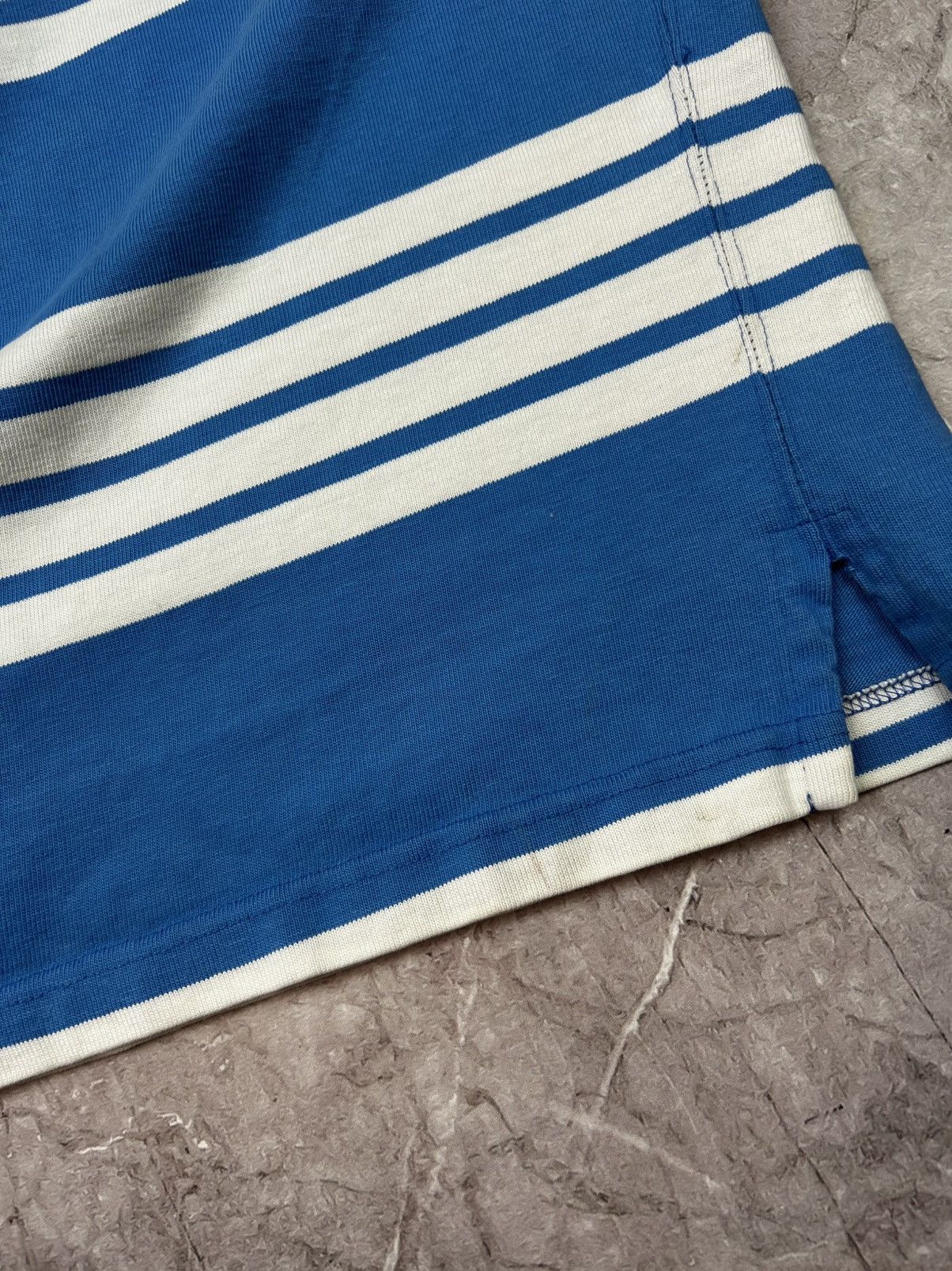 Polo Ralph Lauren Vintage Polo Ralph Lauren Rugby Long Sleeve Striped Shirt Size US XL / EU 56 / 4 - 16 Thumbnail