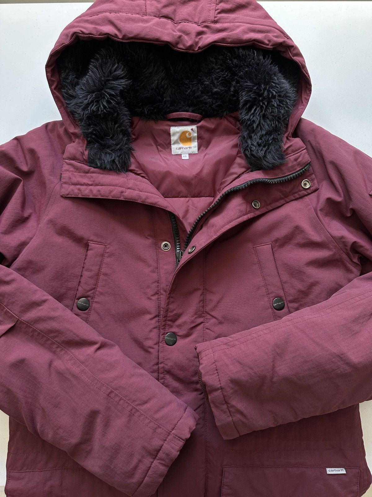 Carhartt Carhartt Parka Jacket Hooded Fur Trim Size XS / US 0-2 / IT 36-38 - 5 Thumbnail