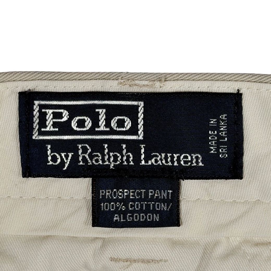 Polo Ralph Lauren VINTAGE Polo Ralph Lauren Prospect Pants Mens 35x30 Brown Khaki Tan 90s Preppy Logo Chino Casual Cotton Pants Mens Regular 35 Inseam 30 Size US S / EU 44-46 / 1 - 5 Thumbnail