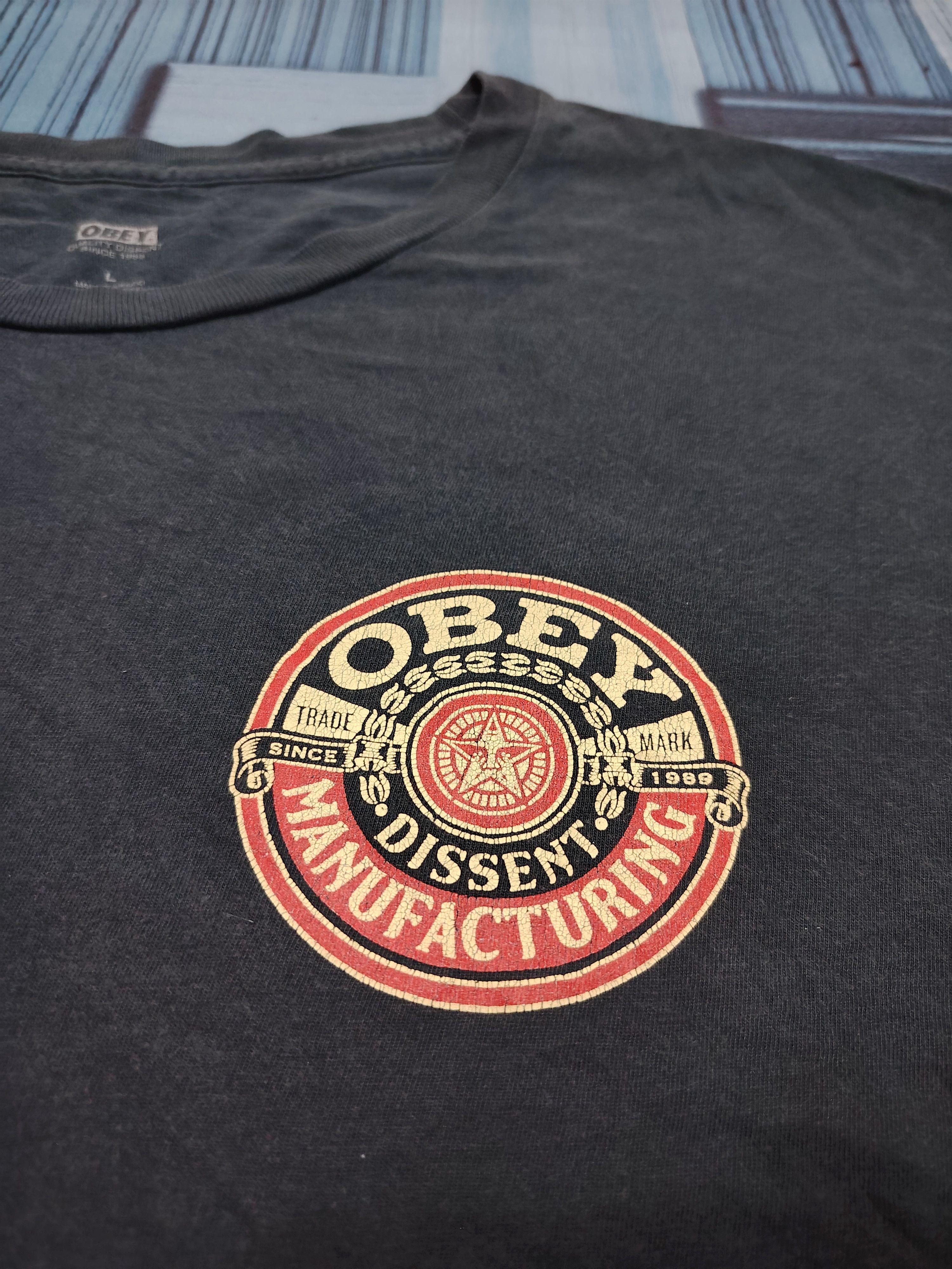 Obey Rare!!! Obey Dissent T shirt Size US L / EU 52-54 / 3 - 4 Thumbnail
