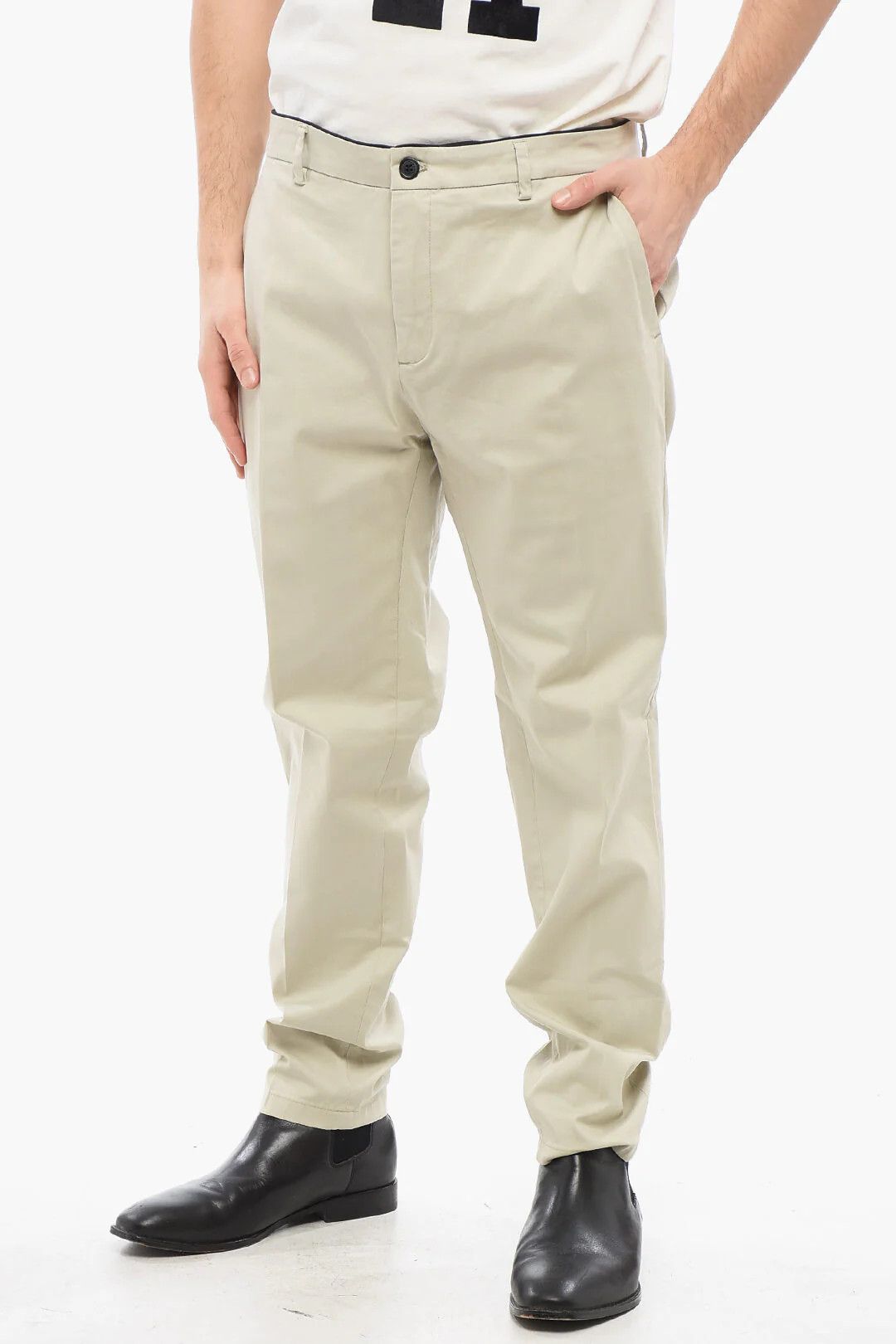 DEPARTMENT5 og1mm0326 Stretch Cotton Chino in Grey Size US 38 / EU 54 - 1 Thumbnail