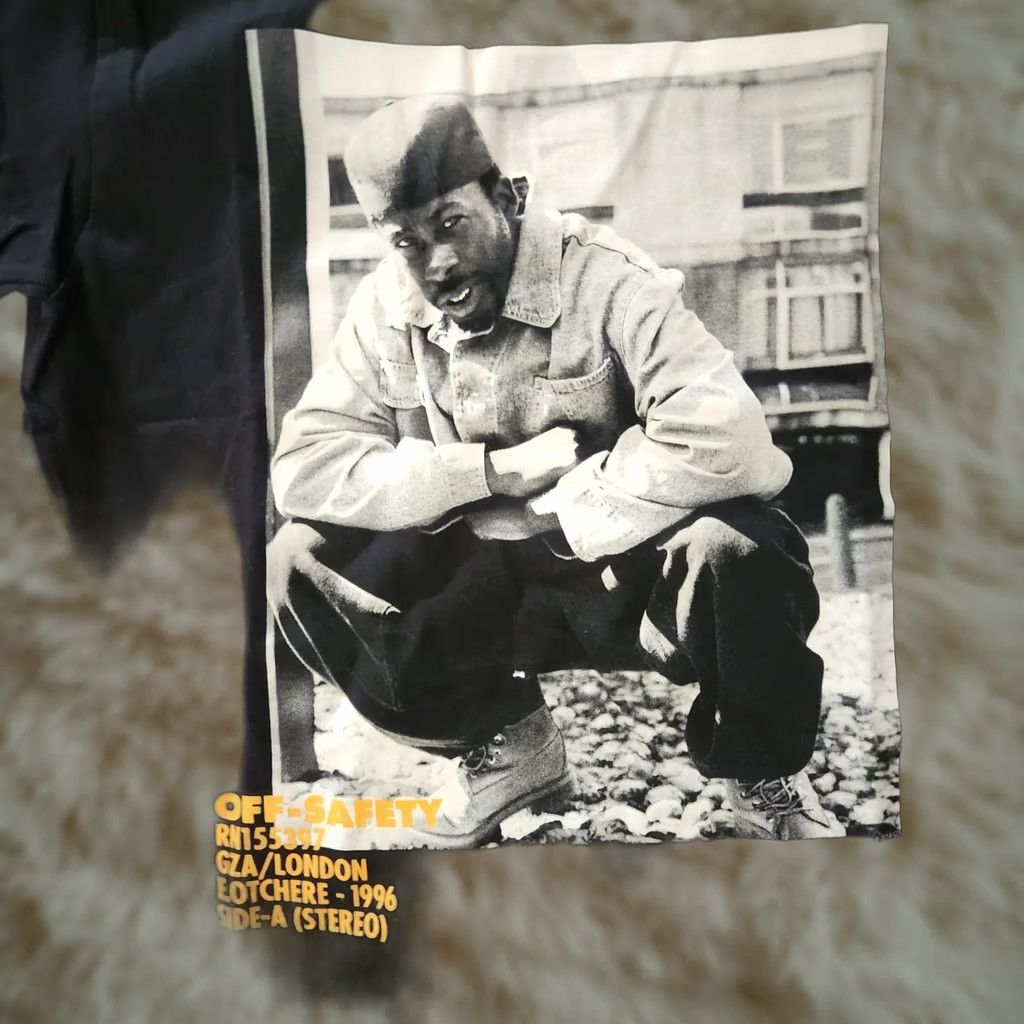 Vintage Off Safety Wu Tang Clan GZA T-Shirt Tee Black Hip Hop Small 2018 London Size US M / EU 48-50 / 2 - 1 Thumbnail