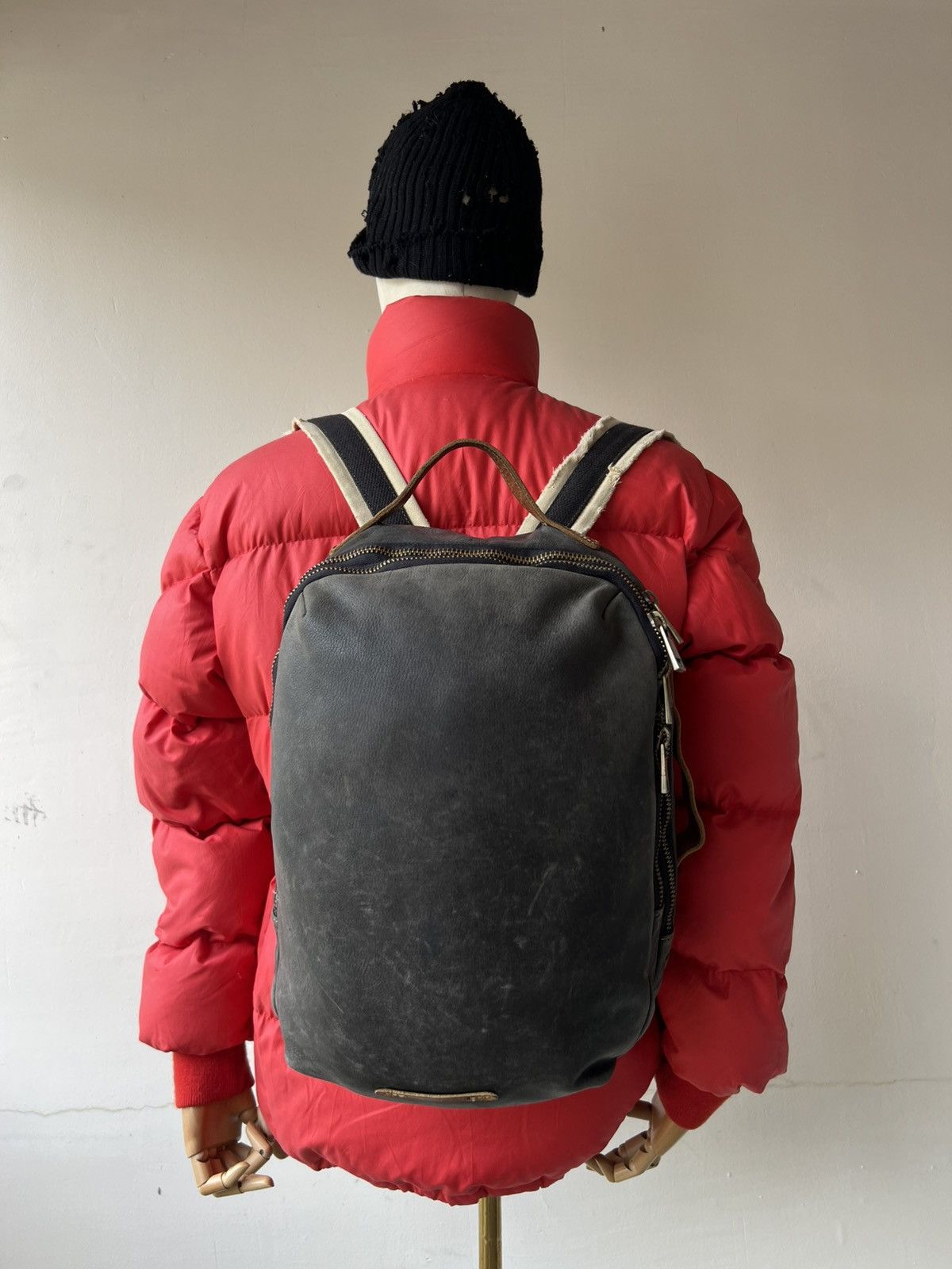 Leather Zeldner Japan Distressed Patina Leather Backpack Bag Size ONE SIZE - 2 Thumbnail