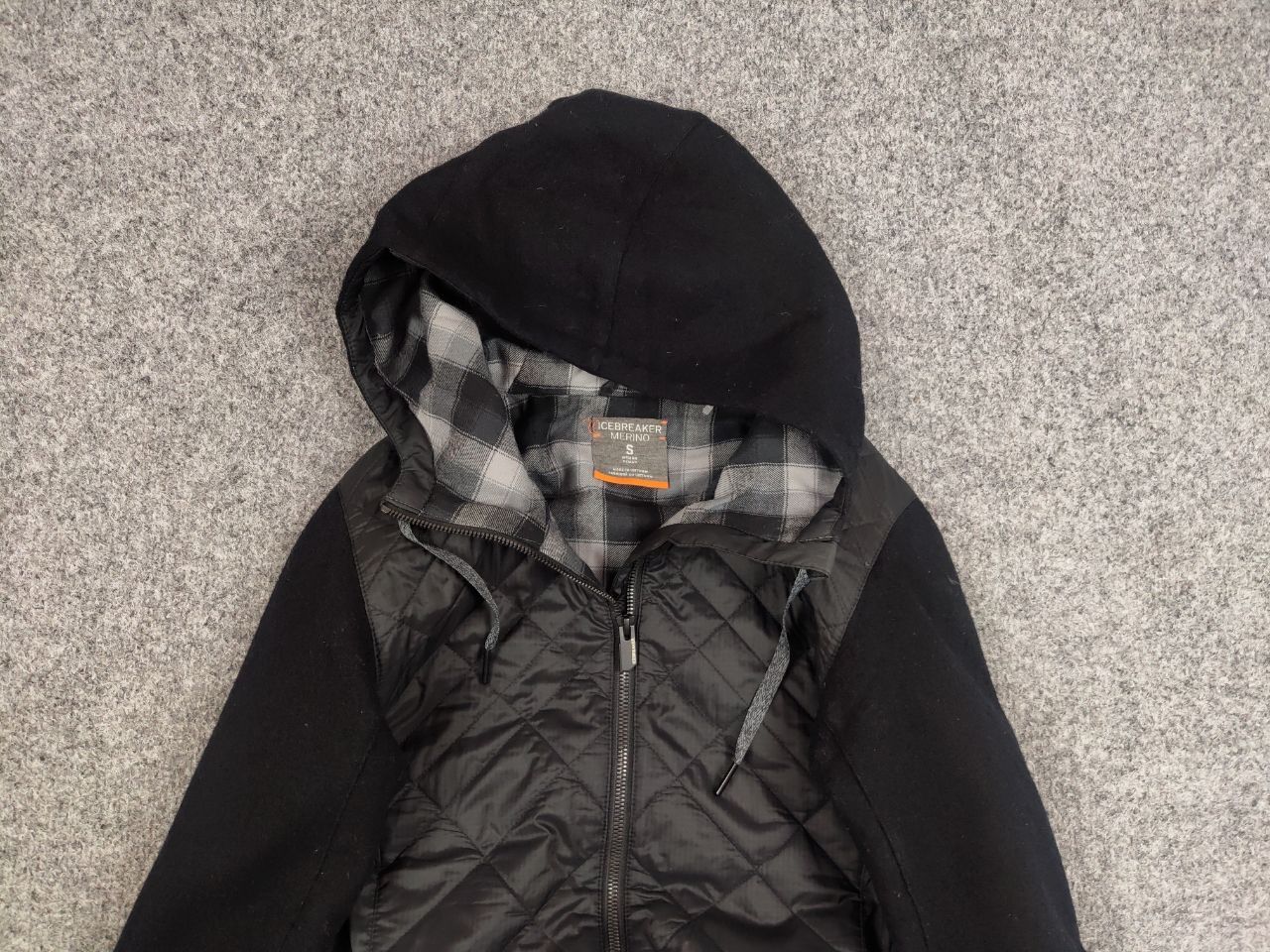 Iceberg Icebreaker Merino Loft Insulated Hooded Black Coat Jacket Size S / US 4 / IT 40 - 8 Thumbnail